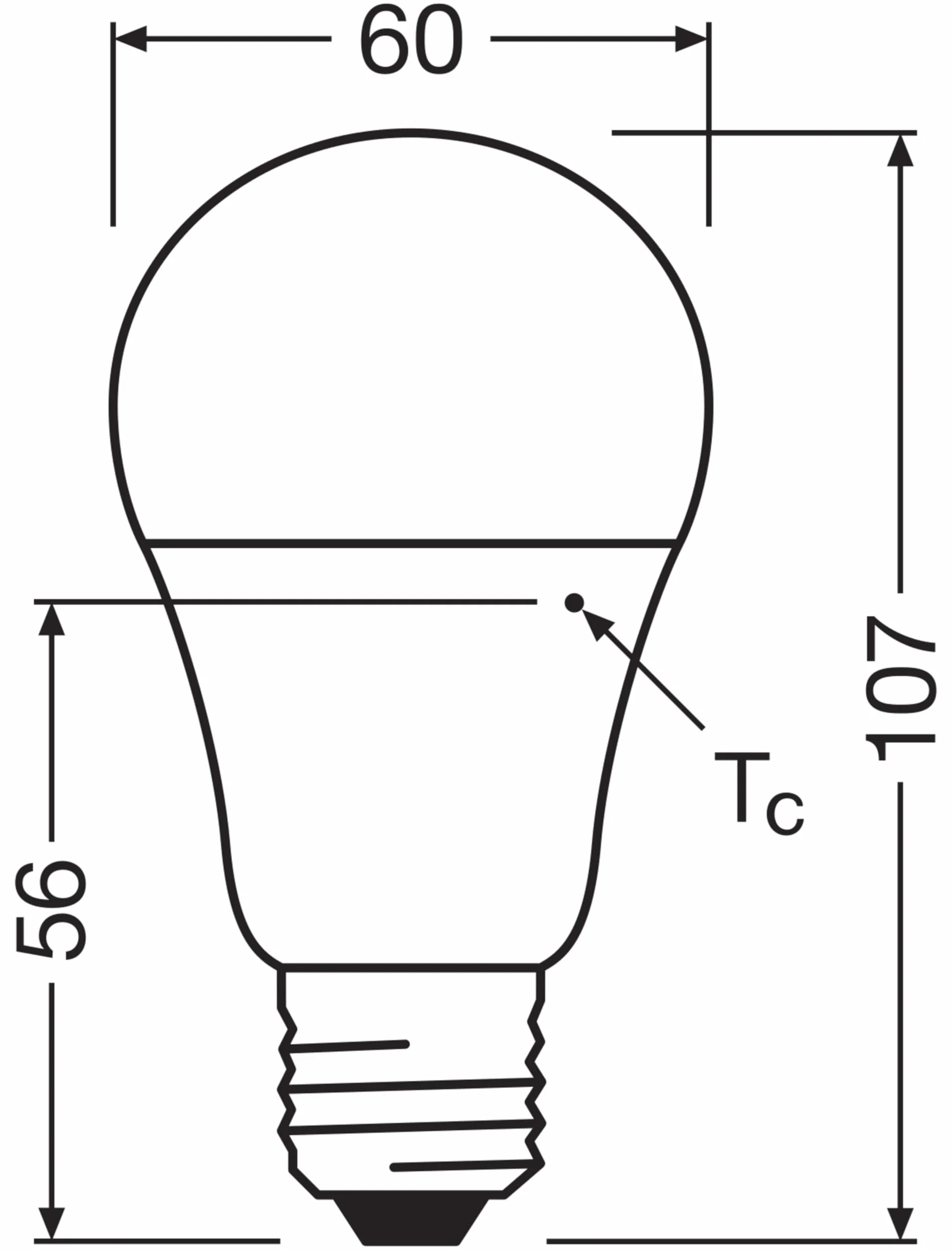 OSRAM LED Star Value Classic A40 Żarówka LED do gniazda E27, kształt gruszki, FR, 470 lumenów, ciepła biel (2700K), zamiennik konwencjonalnych żarówek 40W, bez możliwości ściemniania