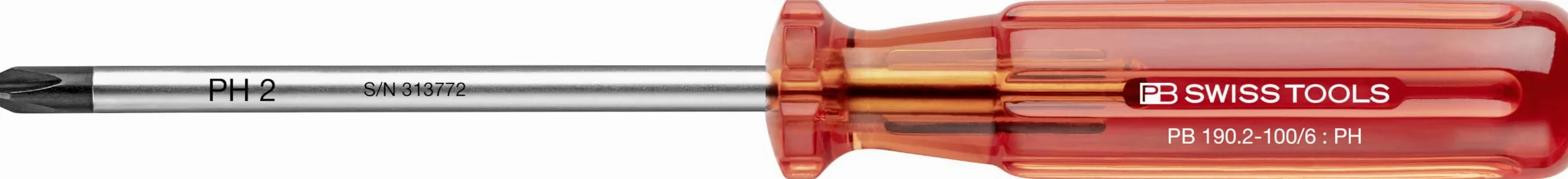 PB Swiss Tools - 4 klasyczne śrubokręty do śrub krzyżakowych, model #1562.CBB, zestaw w kartonowym pudełku, śrubokręty