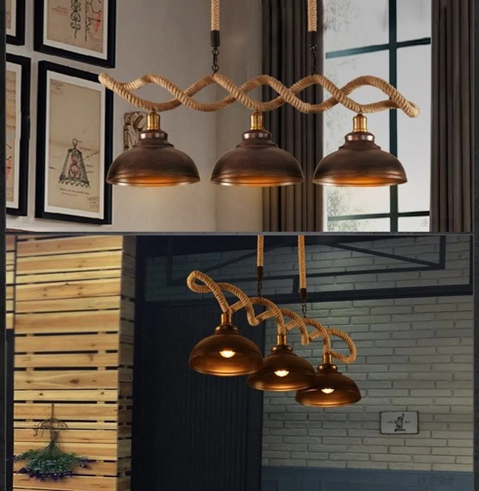 Lampa wisząca ze starego metalu