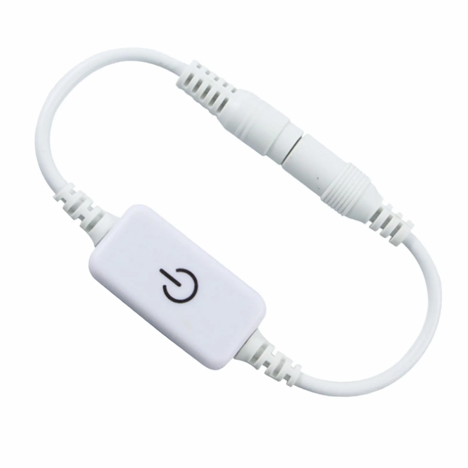 Mini Ściemniacz LED Dotykowy DC12-24V 1 Kanał 4A Przełącznik do Taśm LED Monochromatycznych Plastikowy 22g