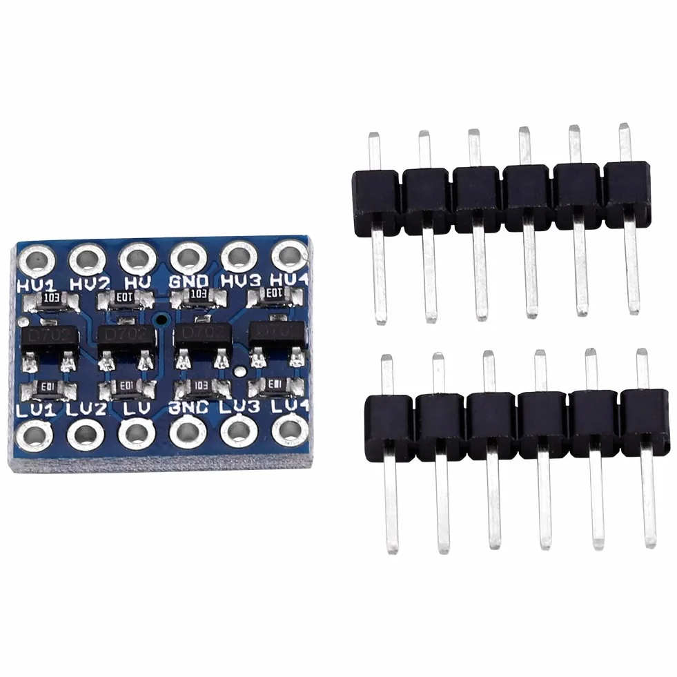 4-kanałowy konwerter poziomów logicznych IIC I2C Moduł dwukierunkowy 5 V do 3,3 V