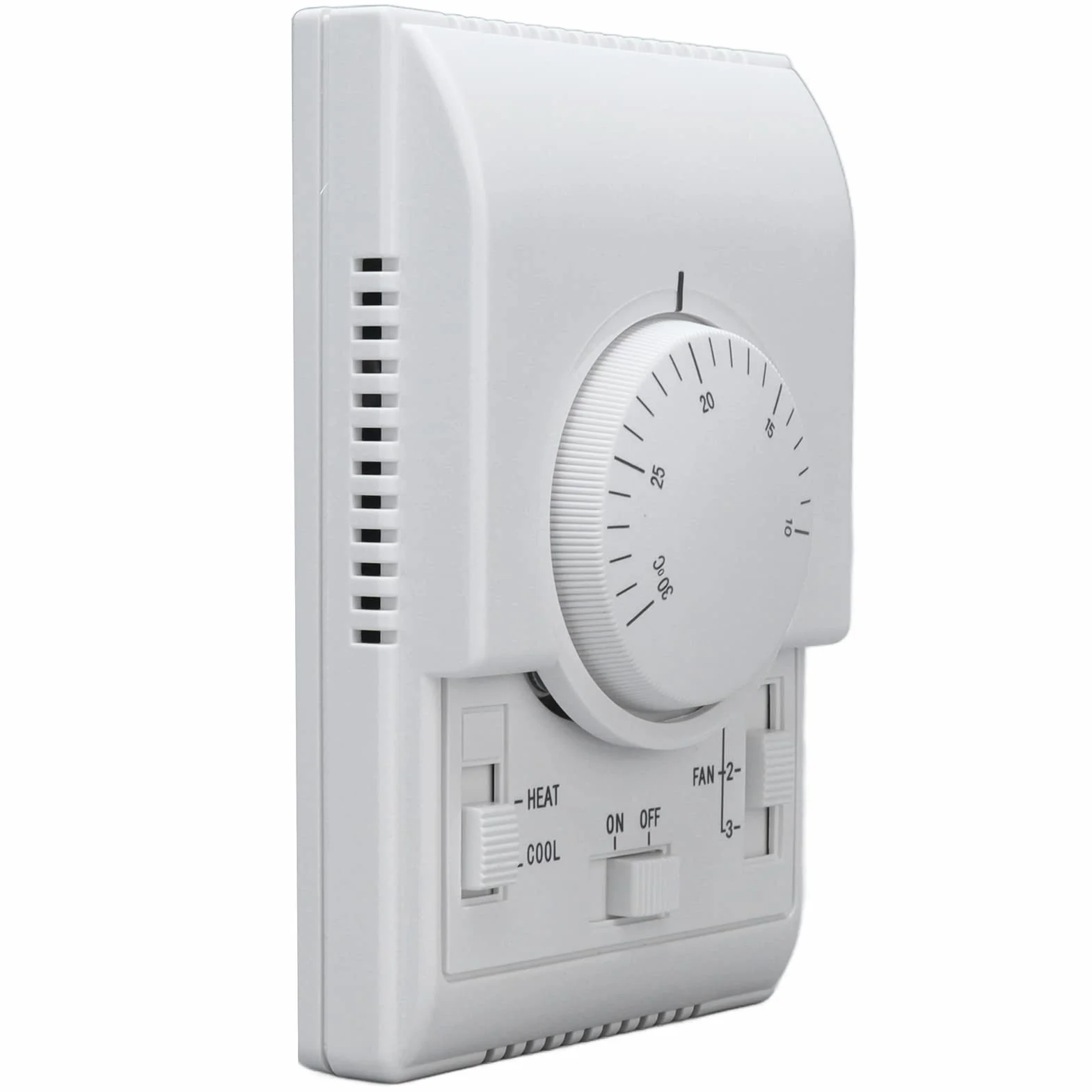 Termostat Termostatu Centralnej Klimatyzacji 110-220 V, Dwukierunkowe Sterowanie Mechaniczne, Dwukierunkowy Regulator Przełącznika Centralnego Ogrzewania i Chłodzenia, Wbudowana Instalacja