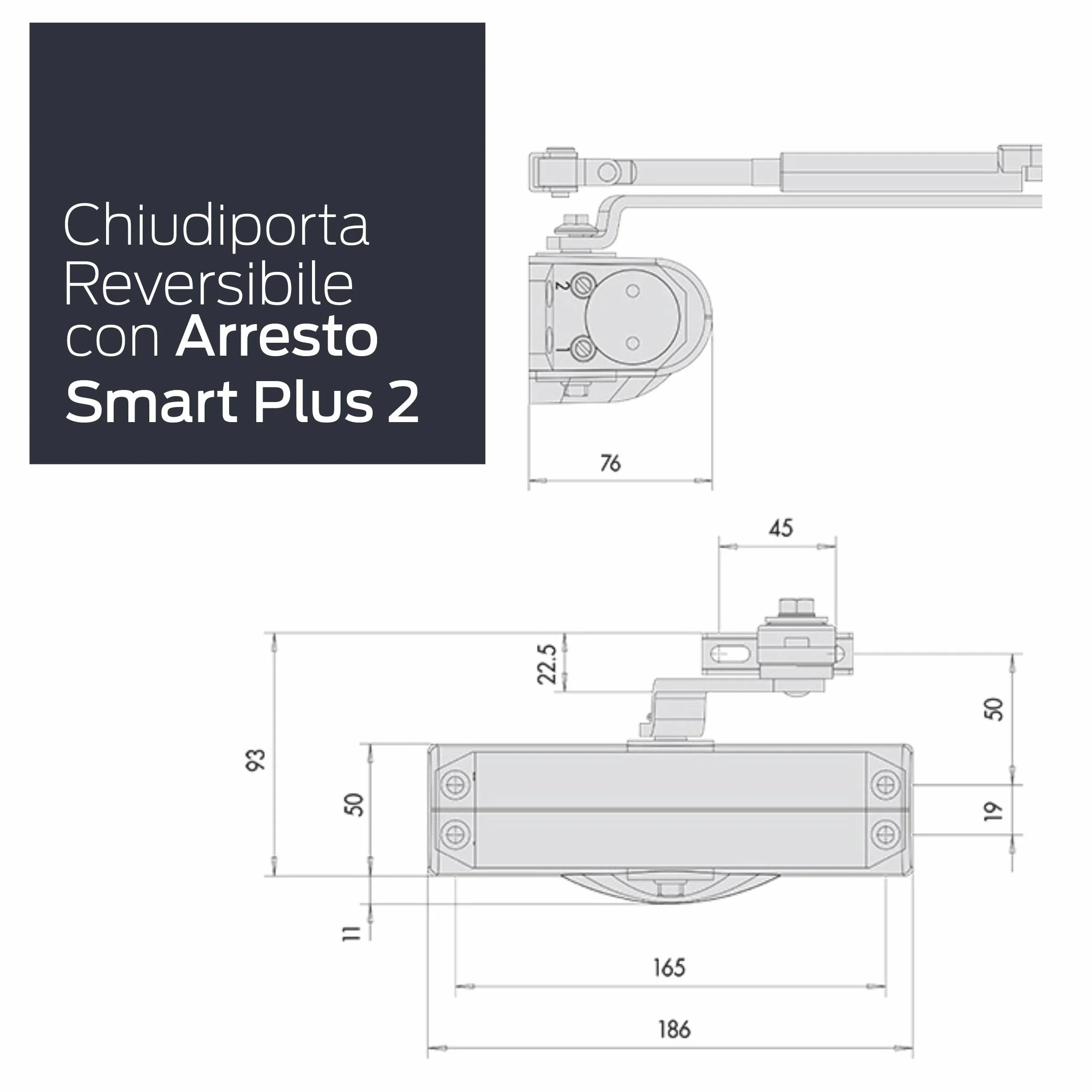 Cisa Samozamykacz do drzwi Smart Plus, nr art. 1C141603, zakres dostawy: szablon ogranicznika, stelaż, kolor: srebrny