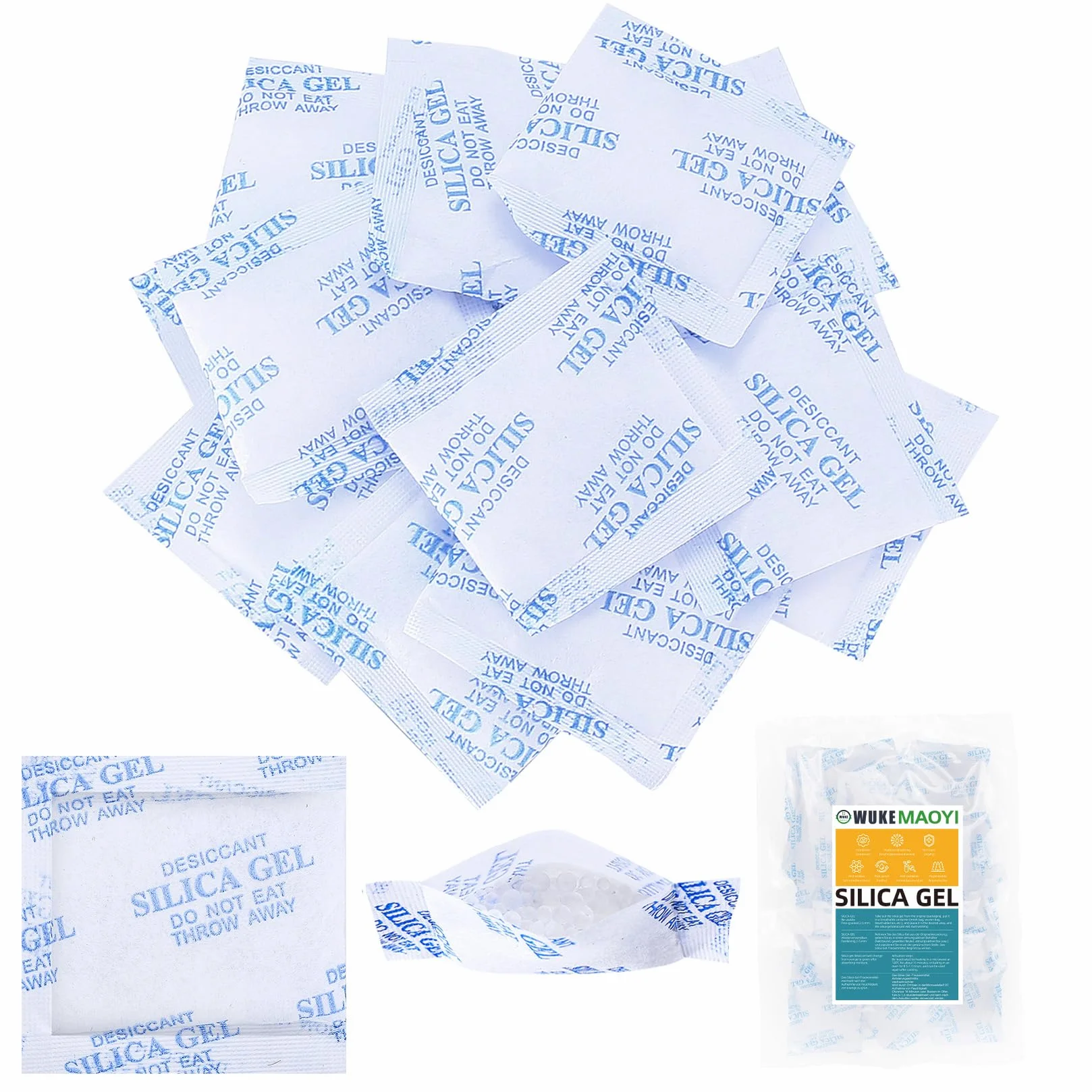 35 x 10 g saszetek z żelem krzemionkowym, żel krzemionkowy, środek osuszający, żele silikonowe, saszetki z żelem krzemionkowym, saszetki na elektronikę, ubrania, szuflady, osuszacz butów, osuszacz do