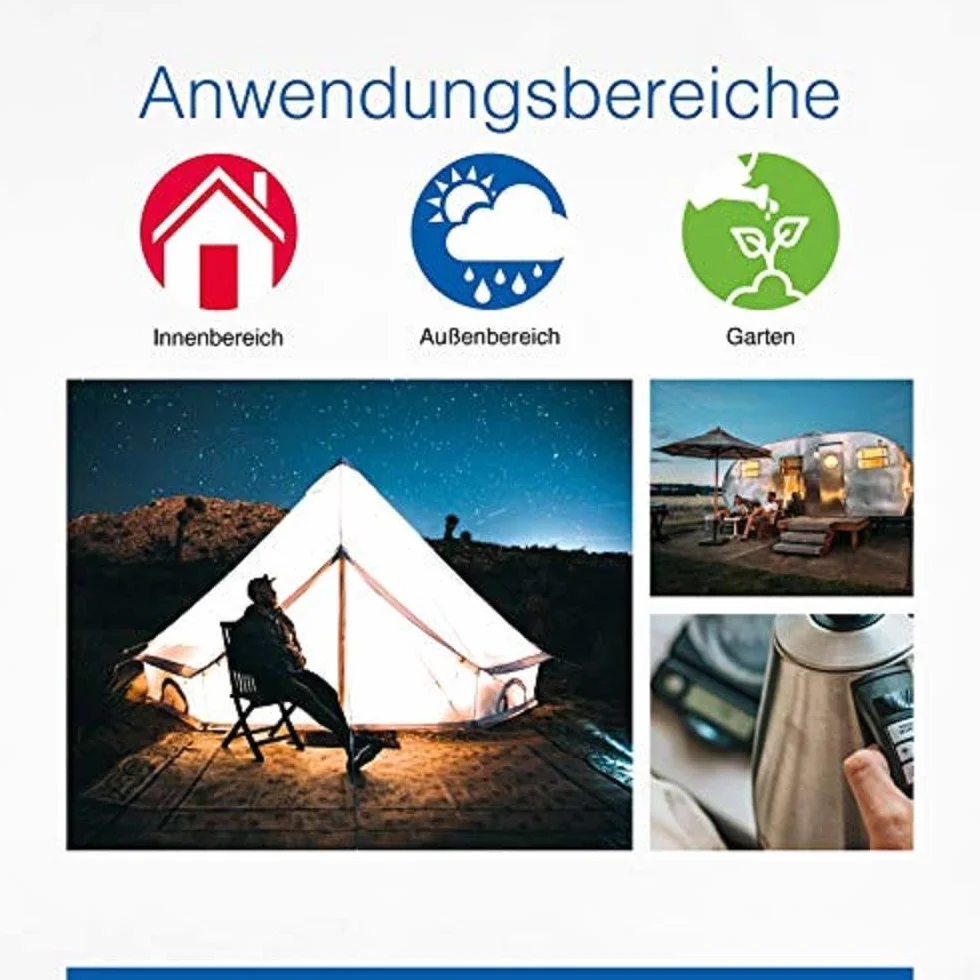 as - Schwabe 60471 CEE Sprzęgło Caravan z Pokrywą Zawiasową, IP44, 230 V/16 A, Niebieska