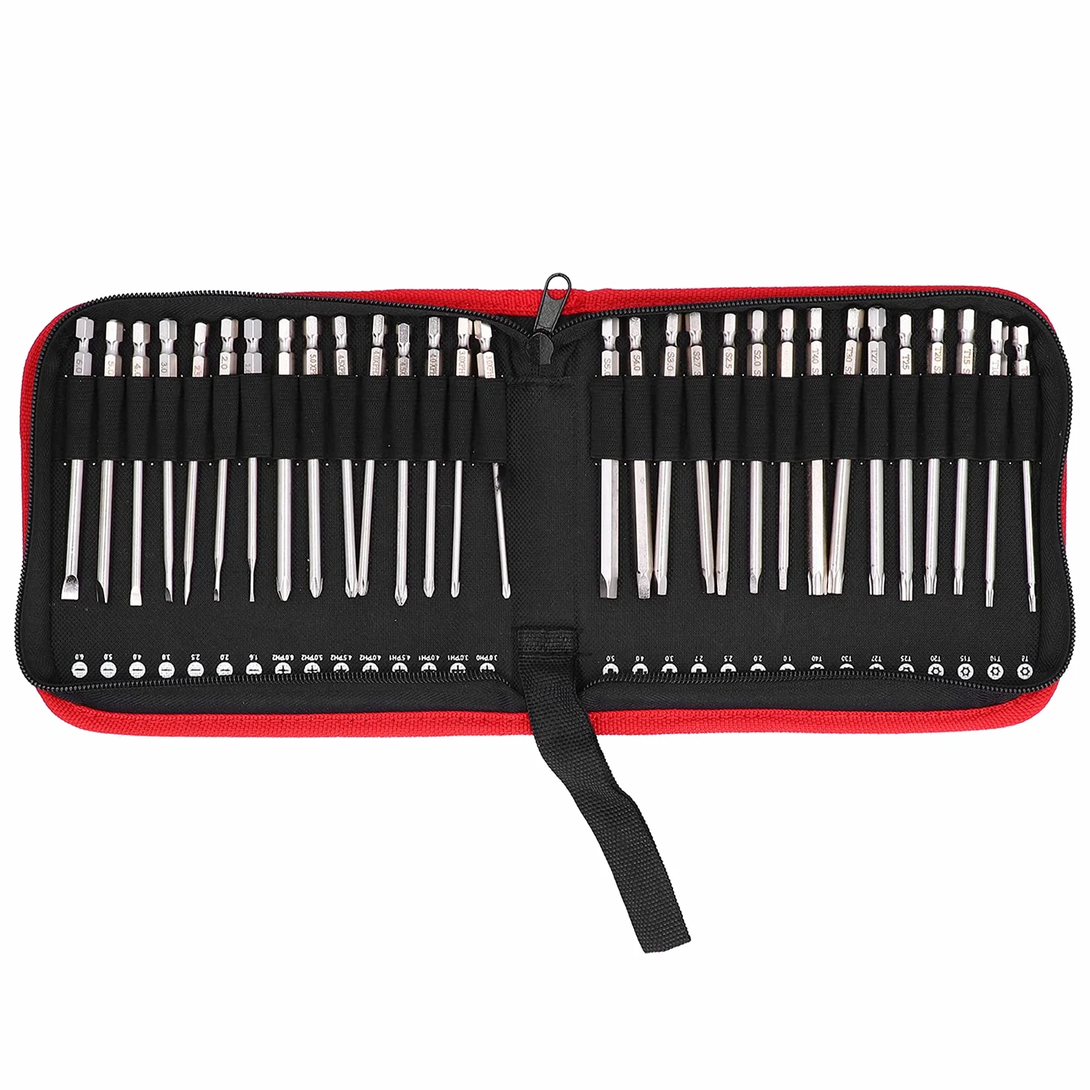 30 -częściowy magnetyczny śrubokręcznik Zestaw bitów z magazynem 100 mm S2 Stal bity HEX Phillips Torx Głowice szczeliny do elektrycznych śrubokrętów pneumatycznych i ćwiczeń (150 mm)