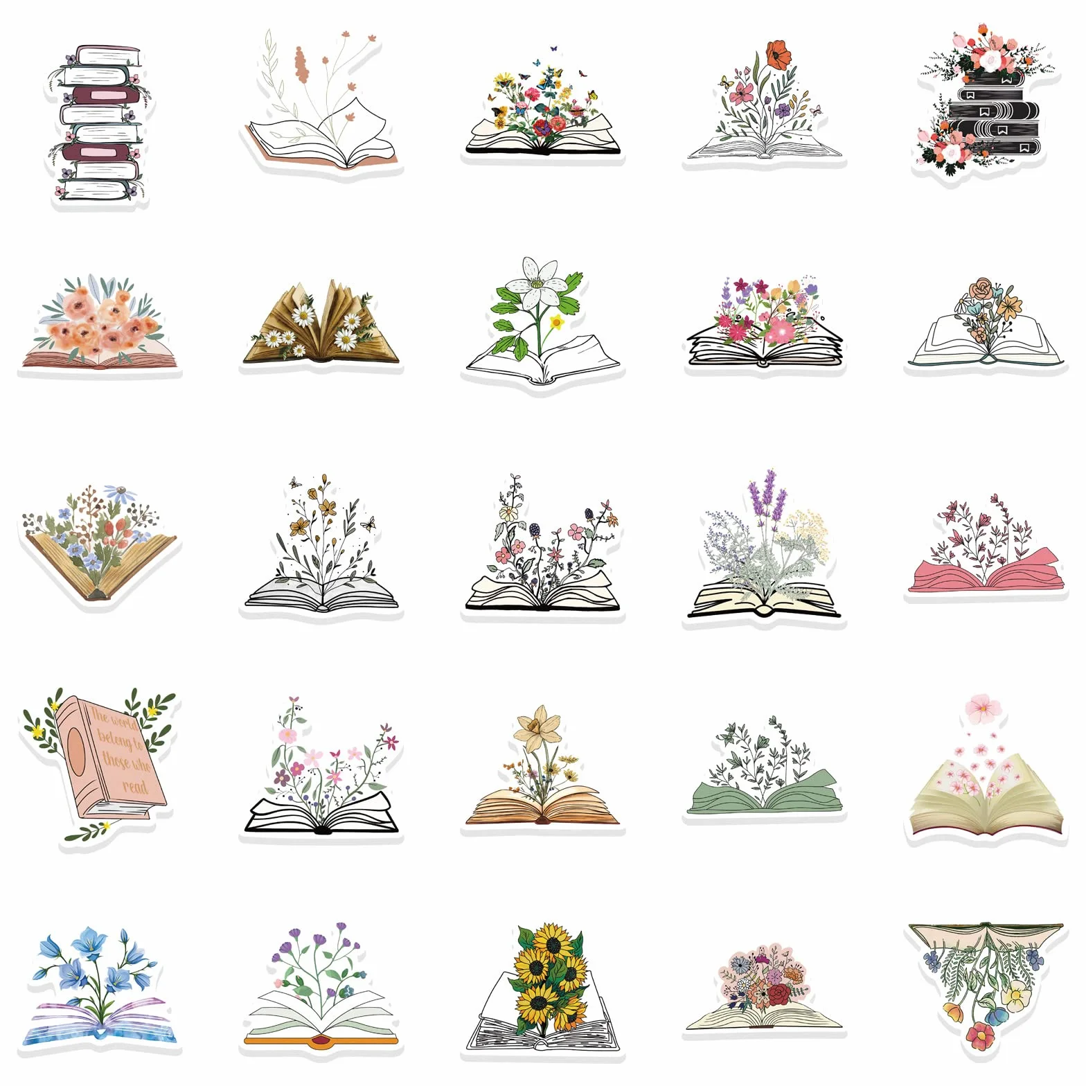 Naklejki kindle scrapbooking estetyczne etui na telefon komórkowy Zestaw 50