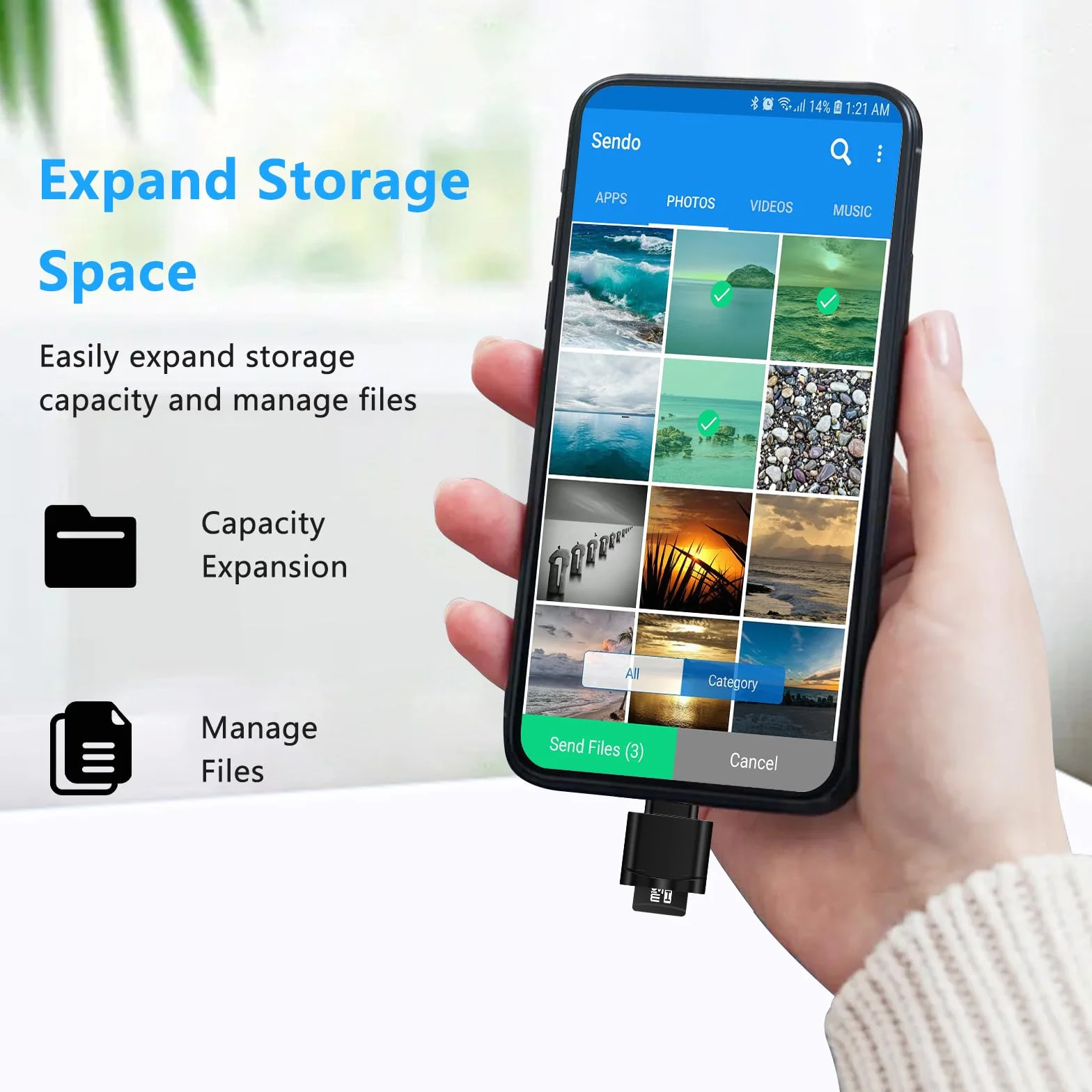 Czytnik kart TF Micro SD USB C USB Adapter do laptopów MacBook Samsung Galaxy Czarny
