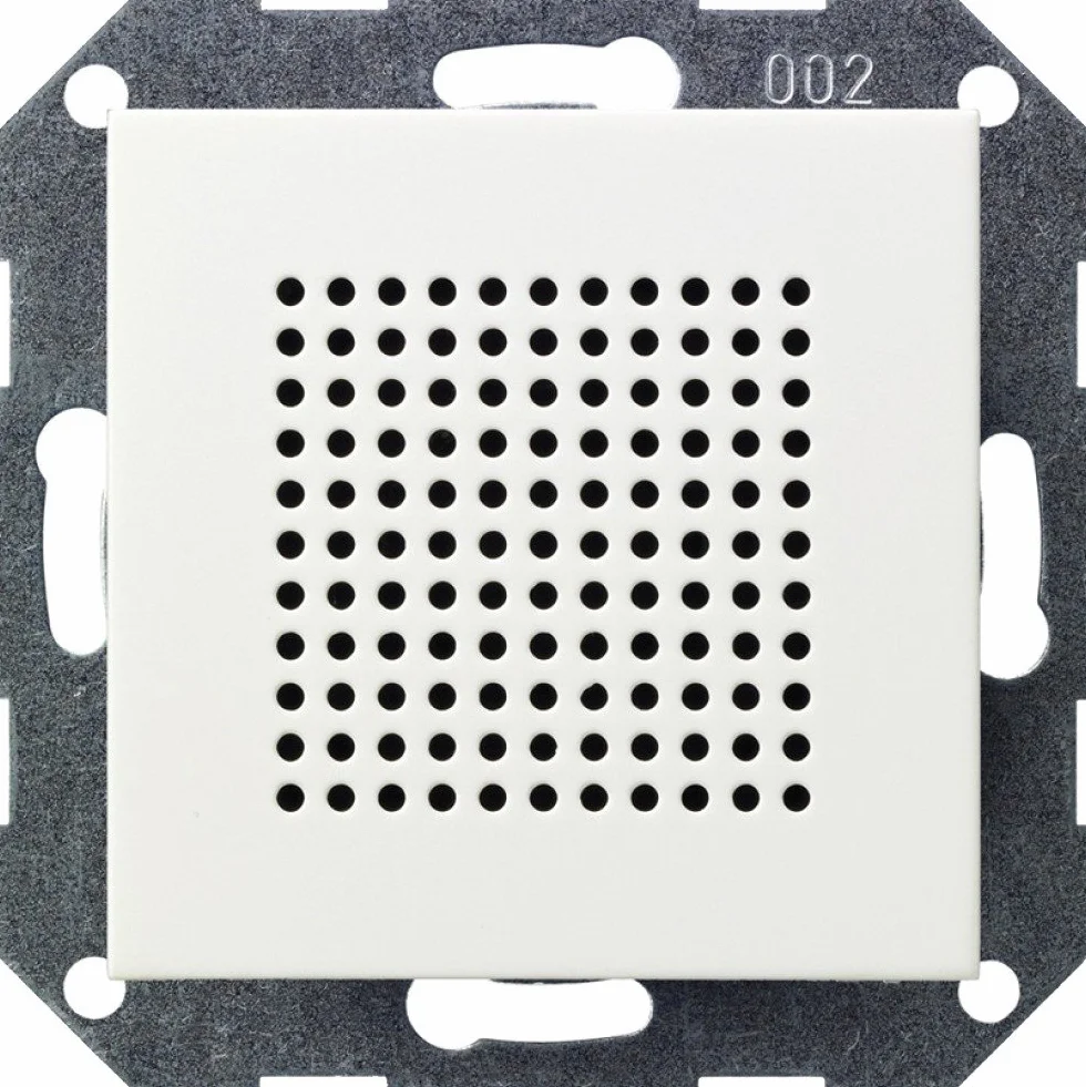 Gira 5222041 228203 Głośnik dodatkowy do radia RDS ST55, biały błyszczący