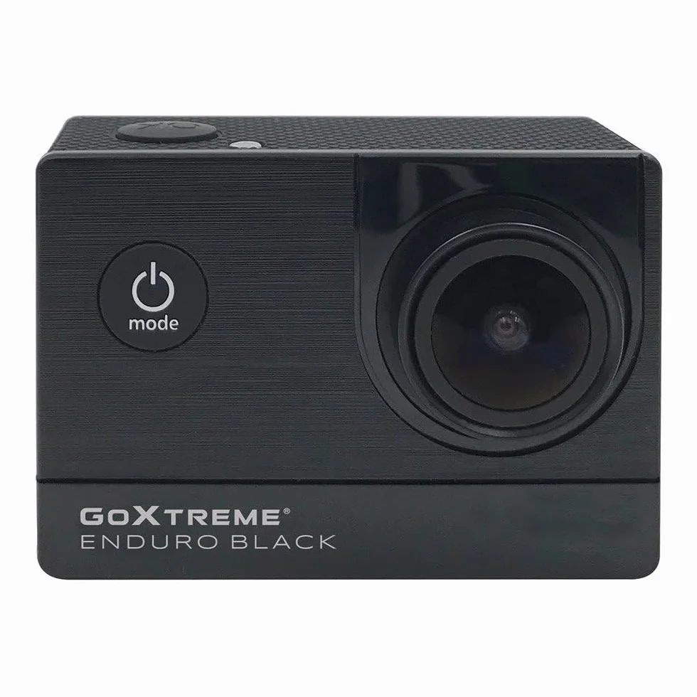 GoXtreme Enduro Black Action kamera (4K, Real 2, 7K @ 30fps, FullHD do 60fps, w zestawie pilot zdalnego sterowania, wyświetlacz 2"/5 cm, WiFi) czarna