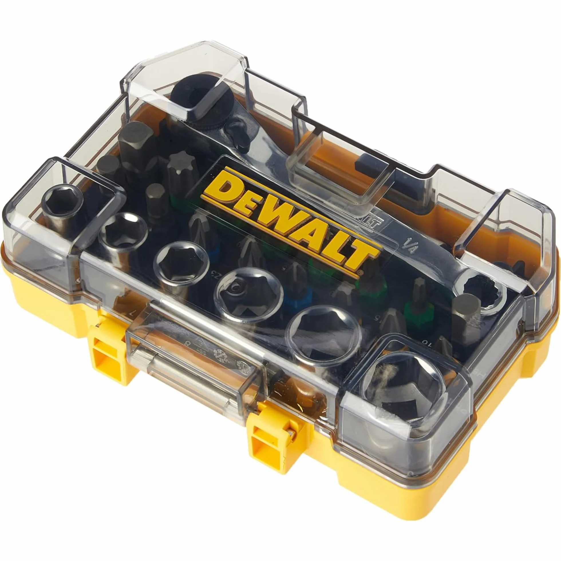 DeWalt Zestaw bitów i grzechotek (24-częściowy, w wytrzymałej obudowie, kompatybilny z TSTAK) DT71516