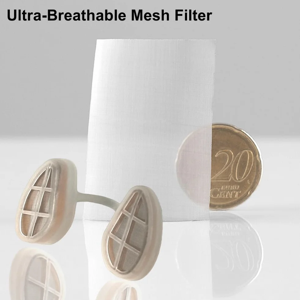 Filtry nosowe Ultra-Breathable firmy WoodyKnows, pomagające w sezonowych i alergicznych alergiach (okrągłe, L, 6 sztuk)