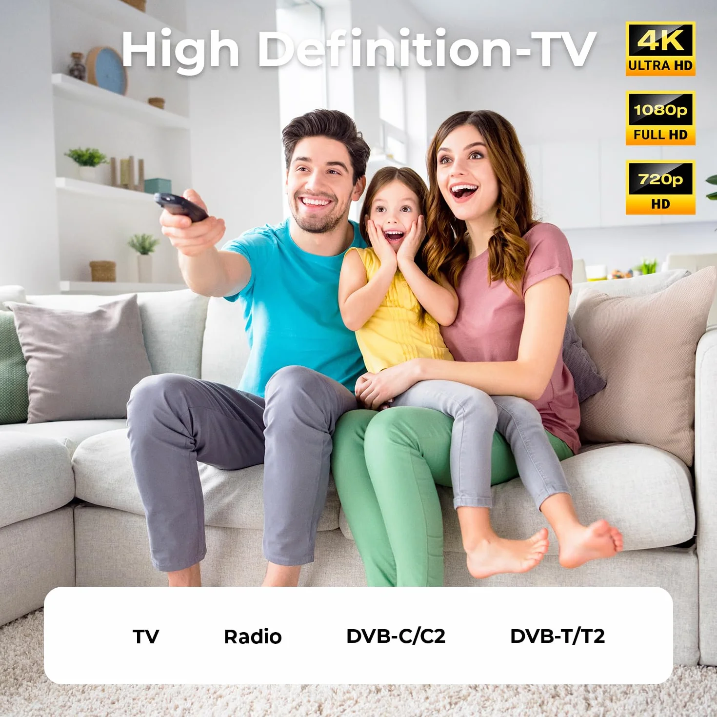 deleyCON 4K TV Kabel Antenowy 3,0m Koncentryczny IEC Kątowy Biały