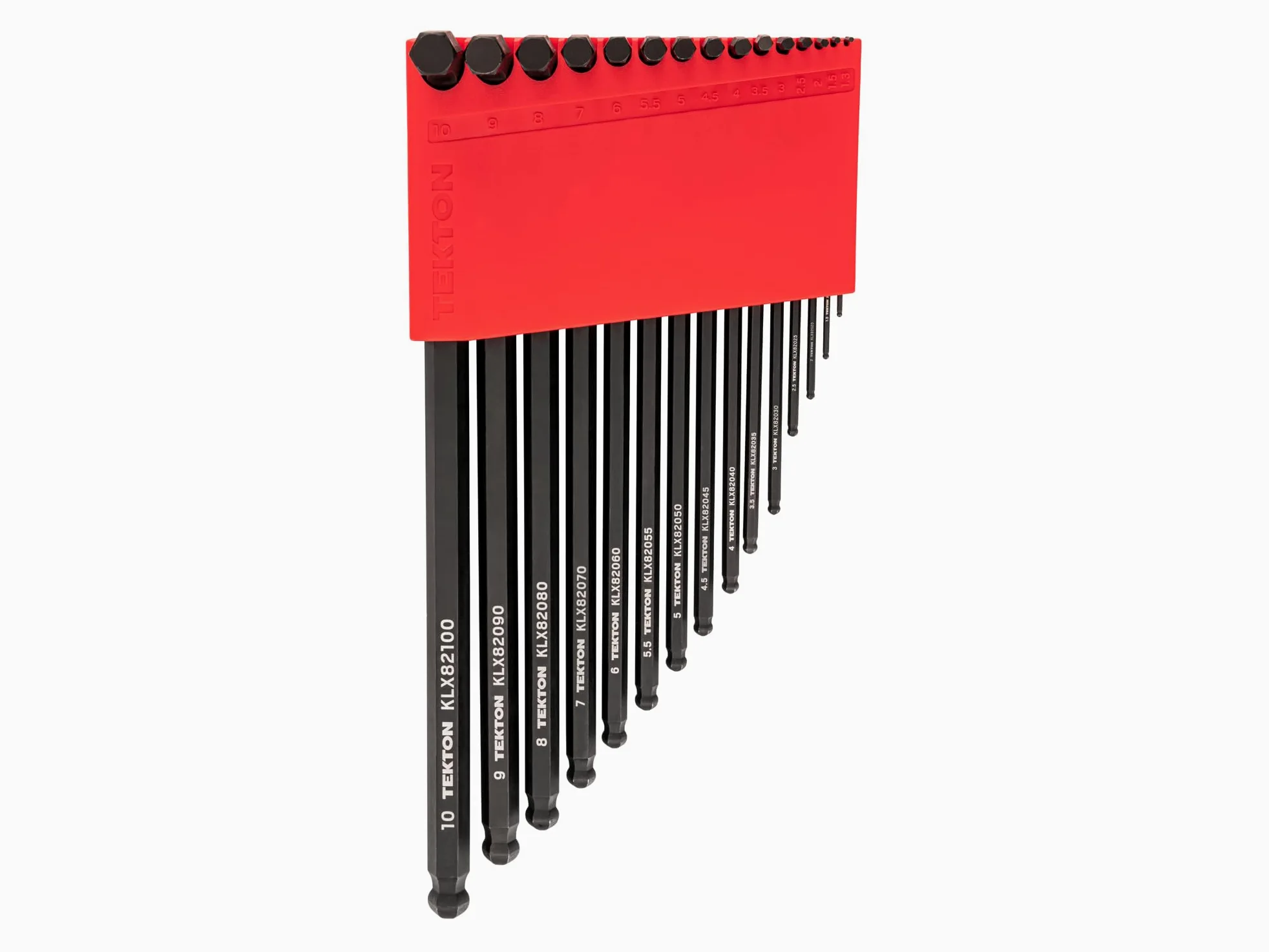 TEKTON Ball End Hex L-Key Set with Holder, 15-Piece (1.3-10 mm) | KLX91203