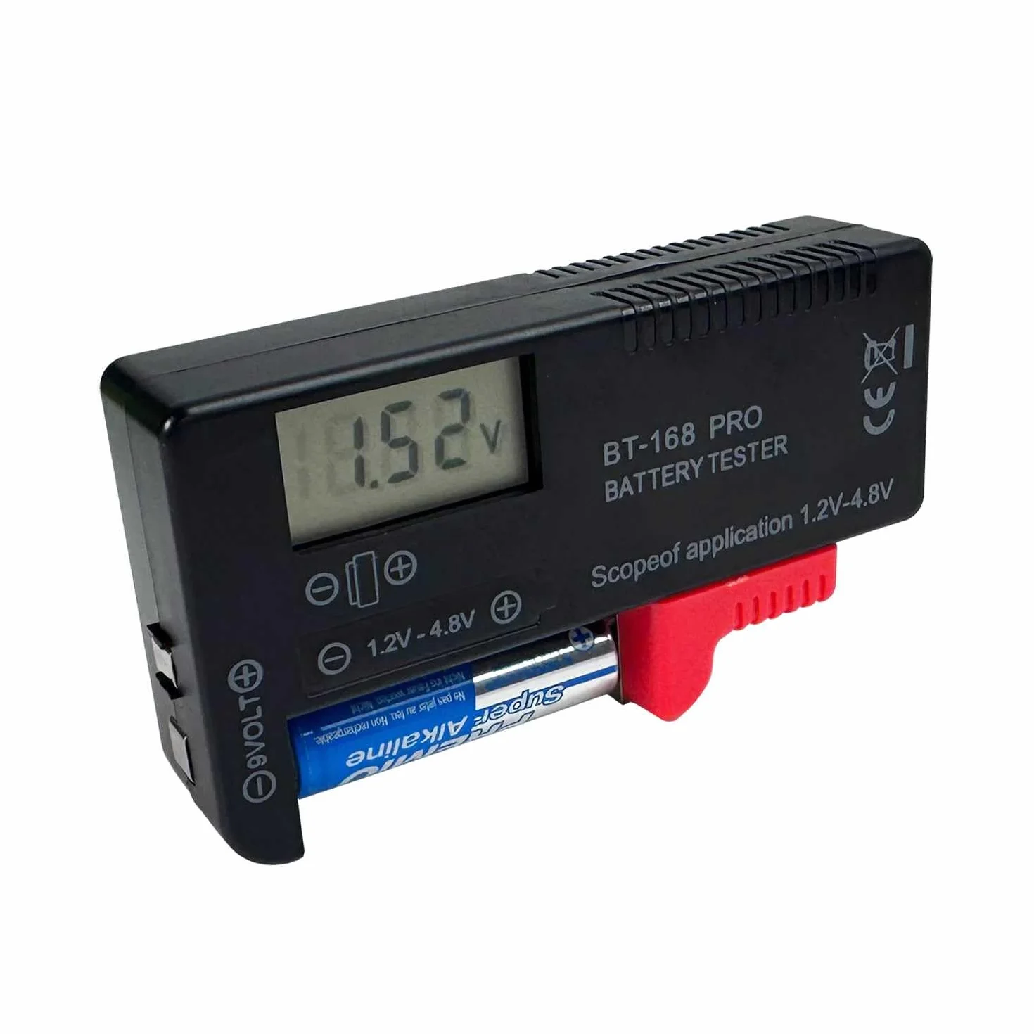 OcioDual BT-168 PRO Cyfrowy tester baterii AAA C D 9V 1,5V 18650 14500 litowe guzikowe