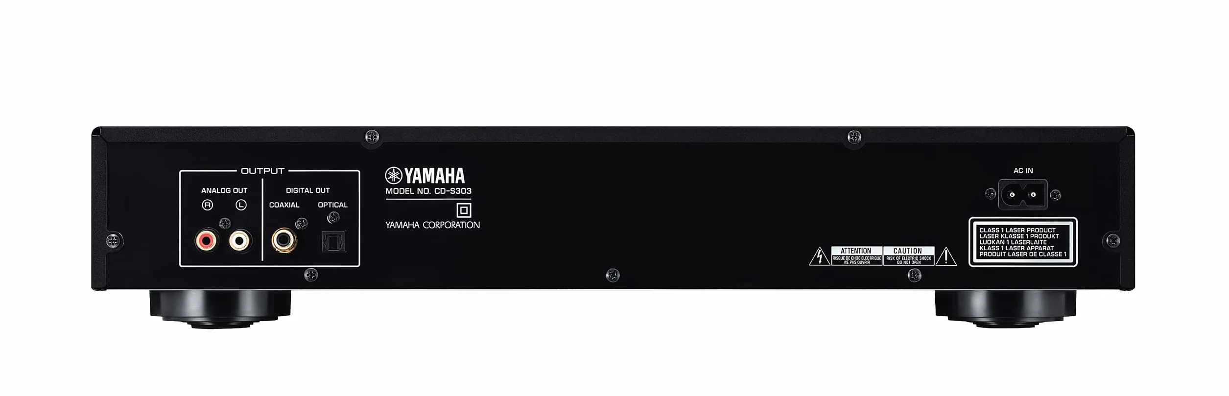 Yamaha CD-S303 odtwarzacz CD 192 kHz/24-bit DAC Pure Direct USB High Res czarny