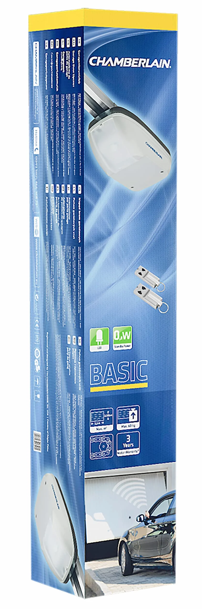 Chamberlain Napęd do bramy garażowej Basic ML510EV, 1 silnik bramy garażowej, w zestawie 2 piloty