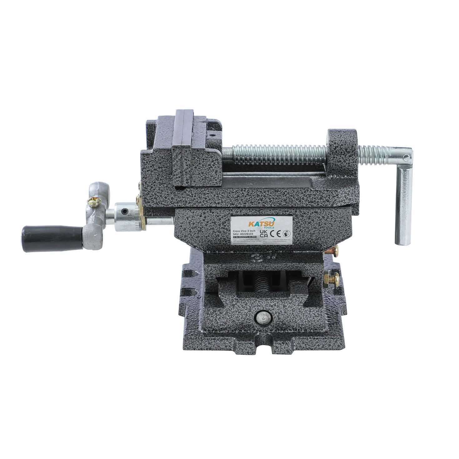 KATSU Tools KATSU Zestaw wyciskaczy krzyżowych 100 mm wytrzymały słupek ławka wiertarka 4 sposoby mechanicznej zjeżdżalni krzyżowej