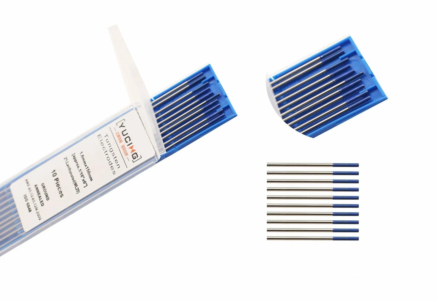 SenTECH TIG WL20 niebieskie spawanie 2,4 mm x 175 mm 2% lantan, elektroda wolframowa, 10 sztuk