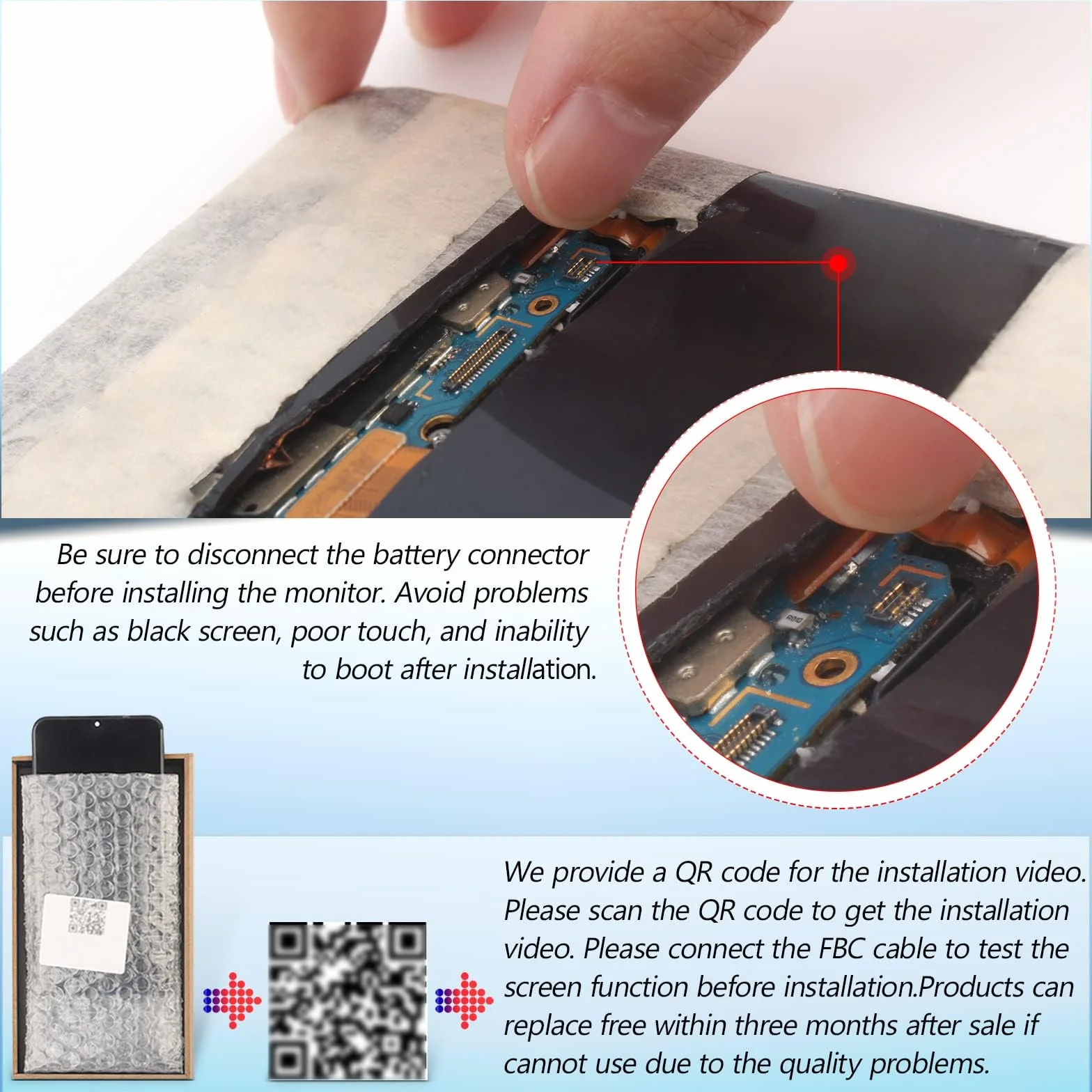 Ekran dotykowy LCD 6,15" do Huawei P30 Lite/Nova 4E MAR-L01A MAR-L21A MAR-LX1A czarny