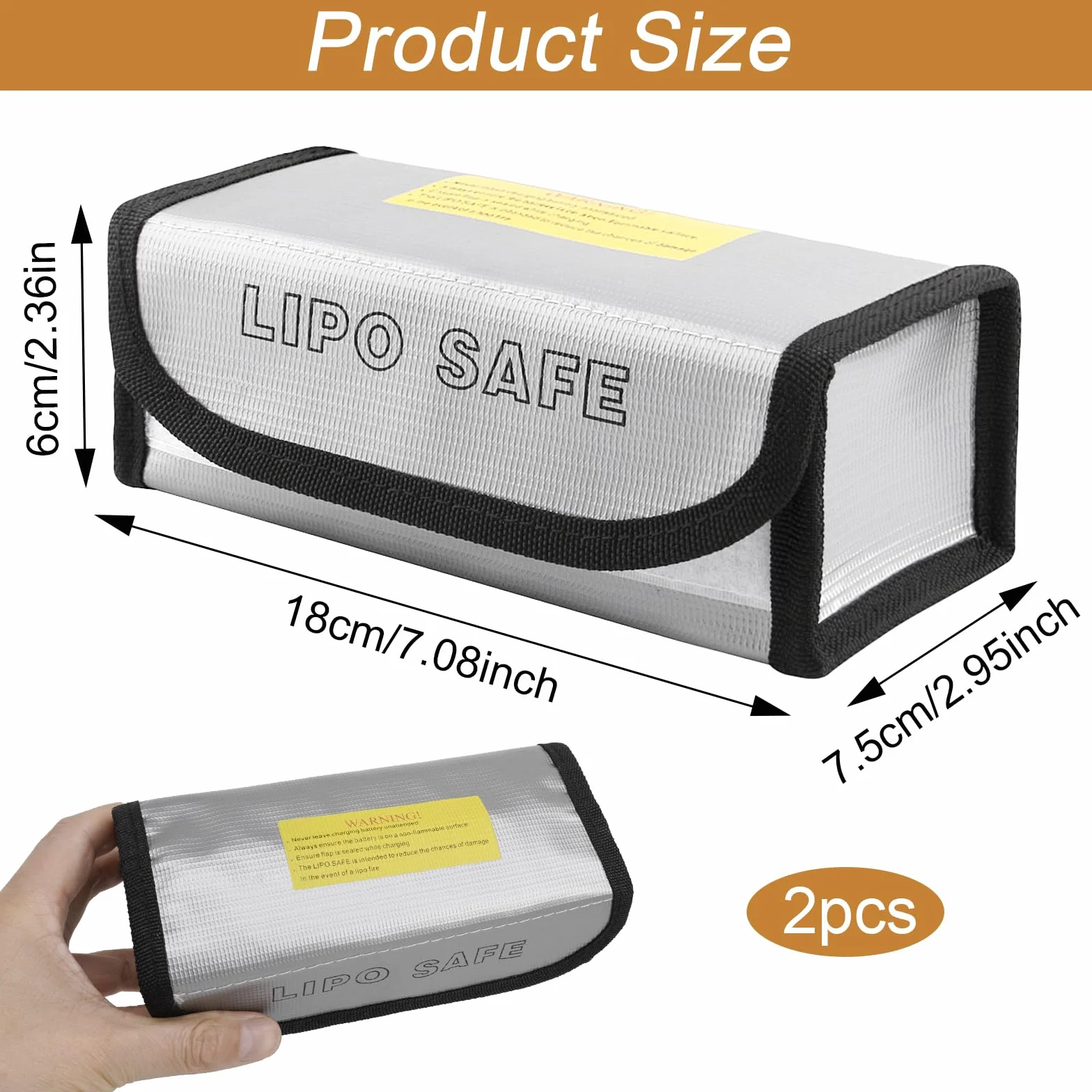 Lipo Safe Bag ognioodporna torba bezpieczeństwa do akumulatorów Lipo e-bike