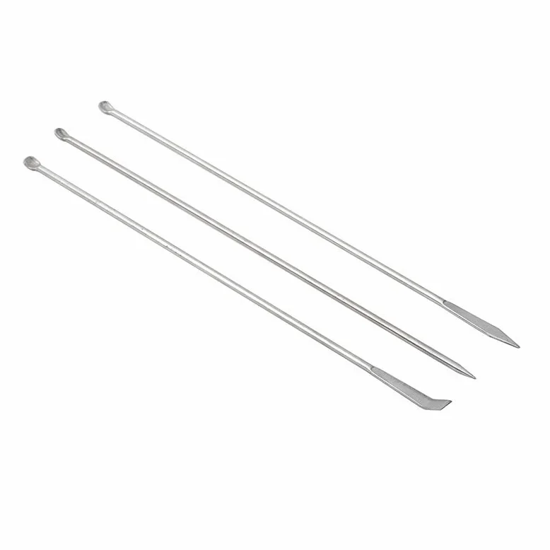 Wirnik łopaty maszyny, górny pręt mieszadła, łyżka medyczna ze stali nierdzewnej 304, łyżka laboratoryjna 220mm, opakowanie 3(10 zestaw)