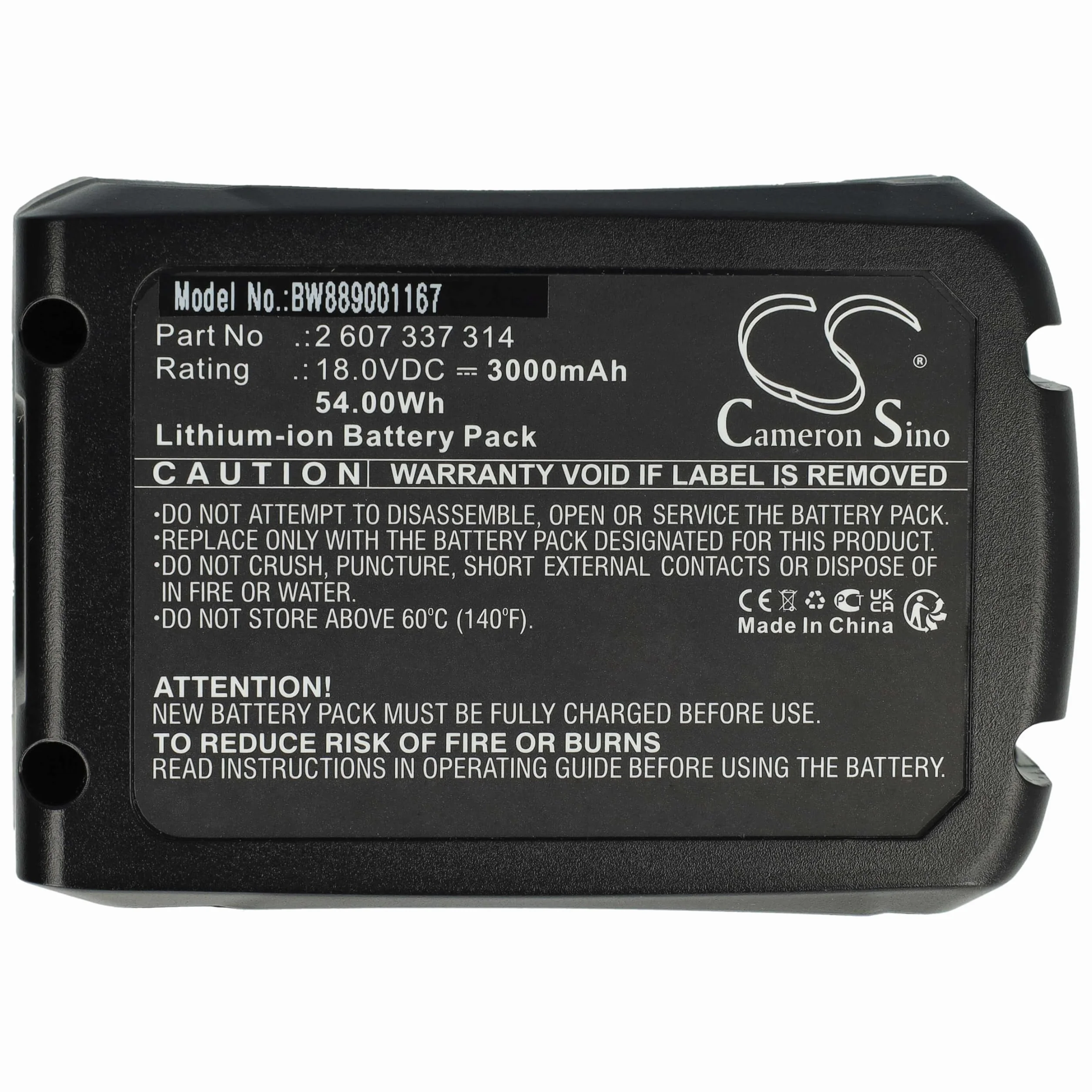 vhbw Akumulator kompatybilny z elektronarzędziami Bosch Universalgrasscut 18V-26, 18V-260 (3000 mAh, litowo-jonowy, 18 V)
