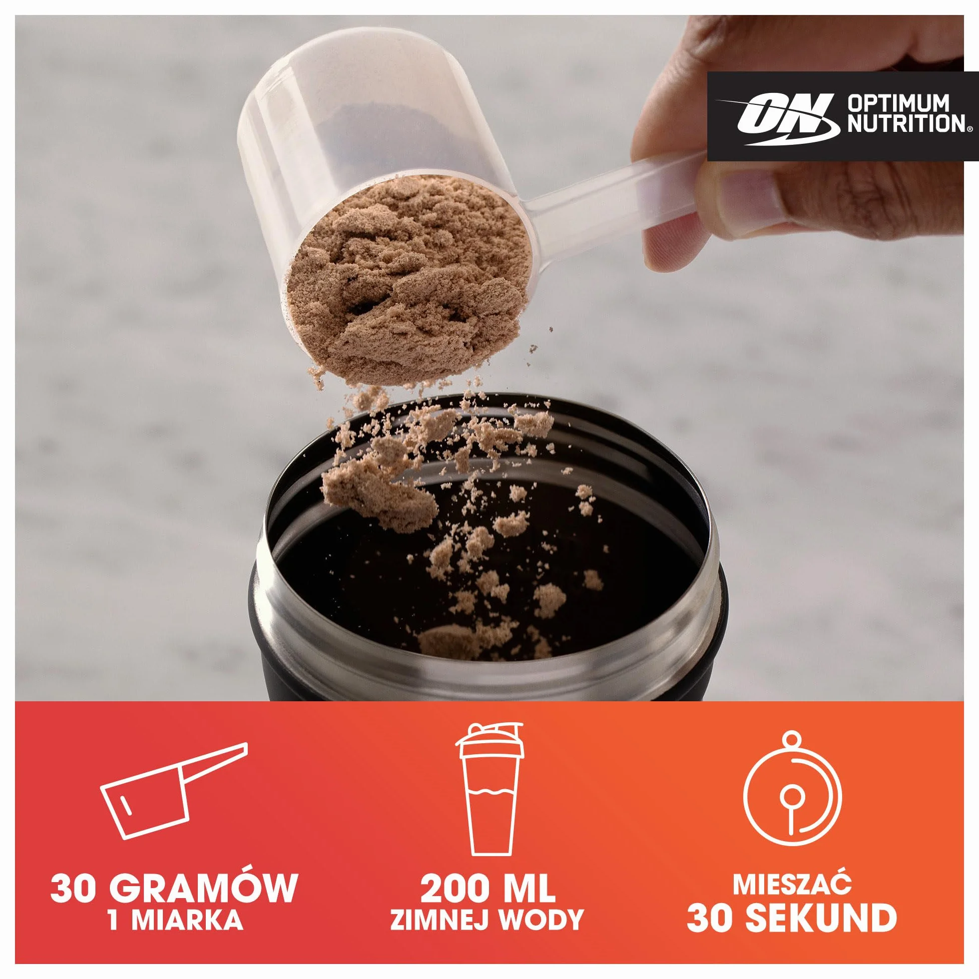 Optimum Nutrition Gold Standard 100% Whey, Koncentrat Białka Serwatkowego, Izolat i Hydrolizat Serwatki, BCAA, Glutamina, Wzrost i Naprawa Mięśni, Smak Podwójna Czekolada, 15 porcji, 465g