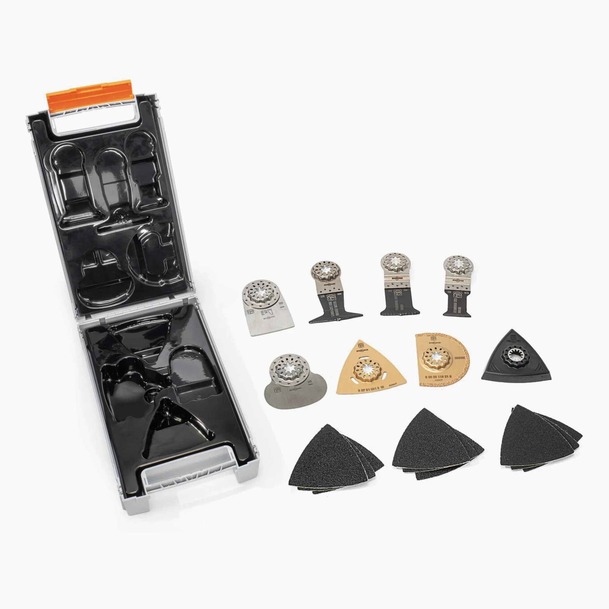 FEIN Starlock PLUS Ultimate Set 23 profesjonalne akcesoria do piłowania, szlifowania, cięcia, skrobania, przycinania i golenia – nasadka Starlock Plus