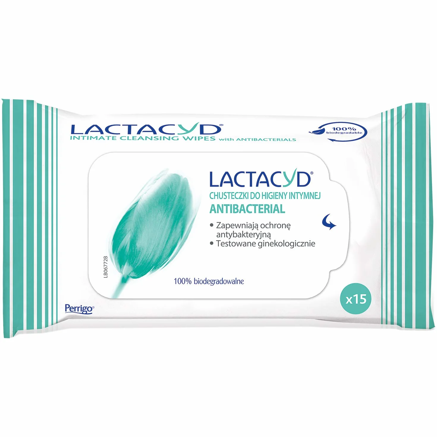 LACTACYD® ANTYBACTERIAL Chusteczki do higieny intymnej 15 sztuk