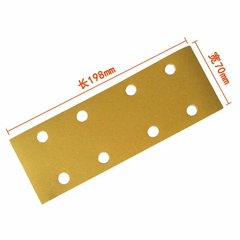 (50 szt.) 198x70mm ścierne bezpyłowe paski szlifierskie antyblokujący papier ścierny 80-400 szlifierka, 120 ziarnistość 50 szt., BH01