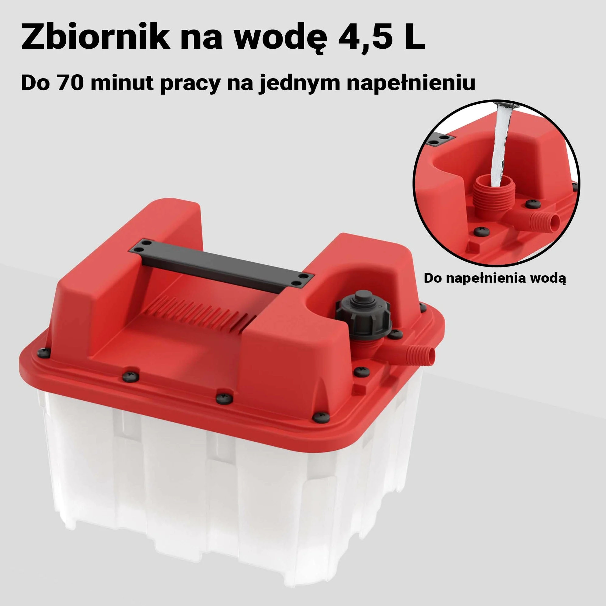 Urządzenie do usuwania tapet na parę z pojemnikiem 4,5l mocą 2200W i czasem pracy 70 minut parownica