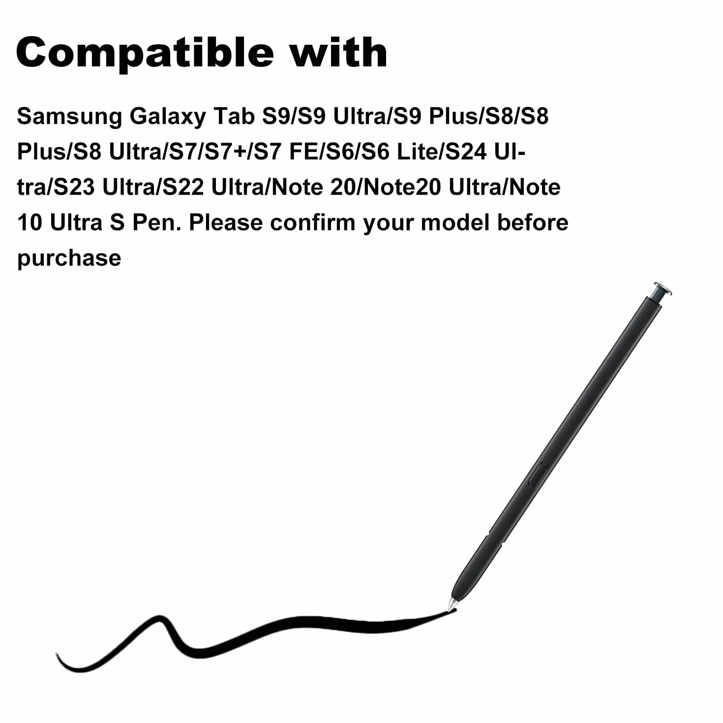Gosknor 3szt Wymiennych Końcówki do S Pen, Stalówki Rysika ze Stopu Tytanu z Klipsem do Samsung Galaxy Tab S24/S23/S22 Ultra/S9/S9 Ultra/S8/S7/S6 Lite