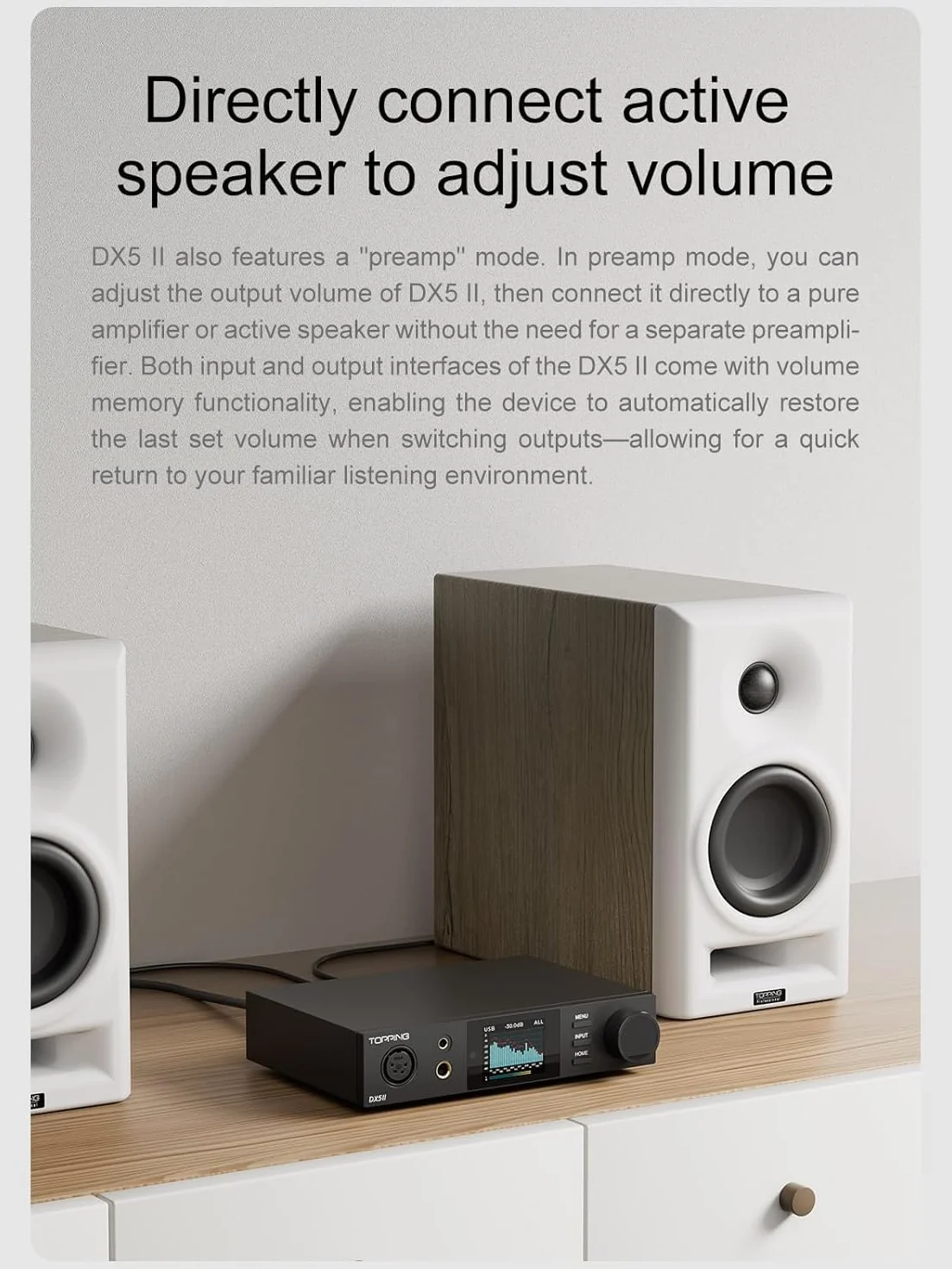 Topping DX5 II DAC Bluetooth 5.1 wzmacniacz słuchawkowy ES9039Q2M X-Hybrid czarny