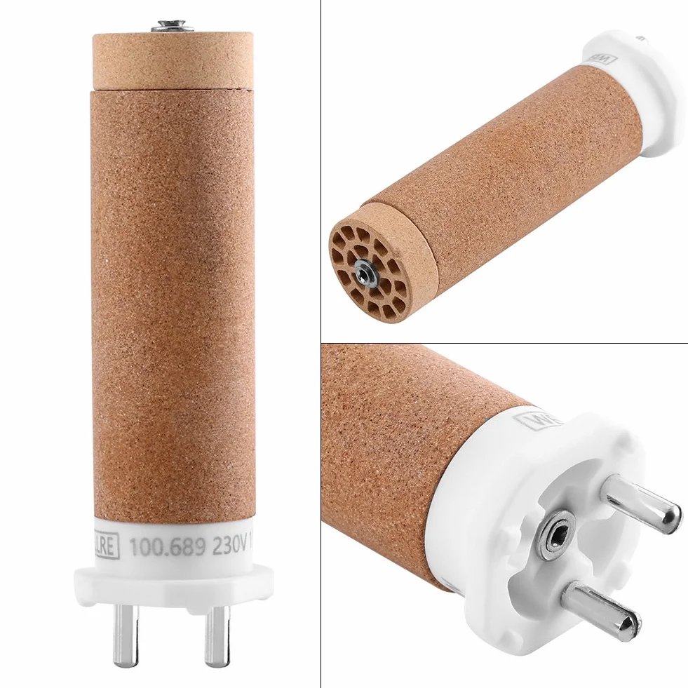 Leister 100.689 Element Grzejny, Rura Grzewcza 230V 1550W Wypalanie Ceramiczne 100.689 Oryginalny Zamiennik Elementu, Do Ręcznego Pistoletu Na Gorące Powietrze Triac-S Plastikowy Pistolet Spawalniczy