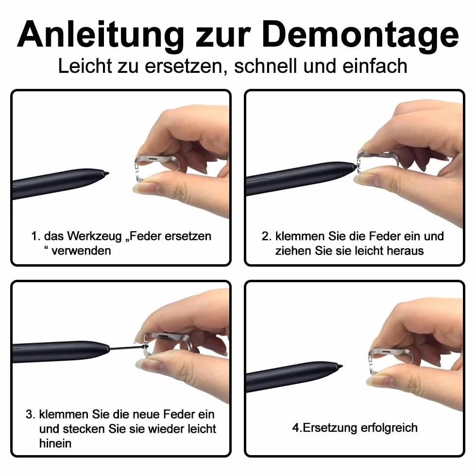 3 szt. S Pen Nibs do Samsung Galaxy S Pen Tips do Tab S10 / S9 /S8/ S7 / S6 / S24 / S25/S23 / S22 / S21 / Note 20 / Note 10 Wszystkie wersje (3 szt. czarne)