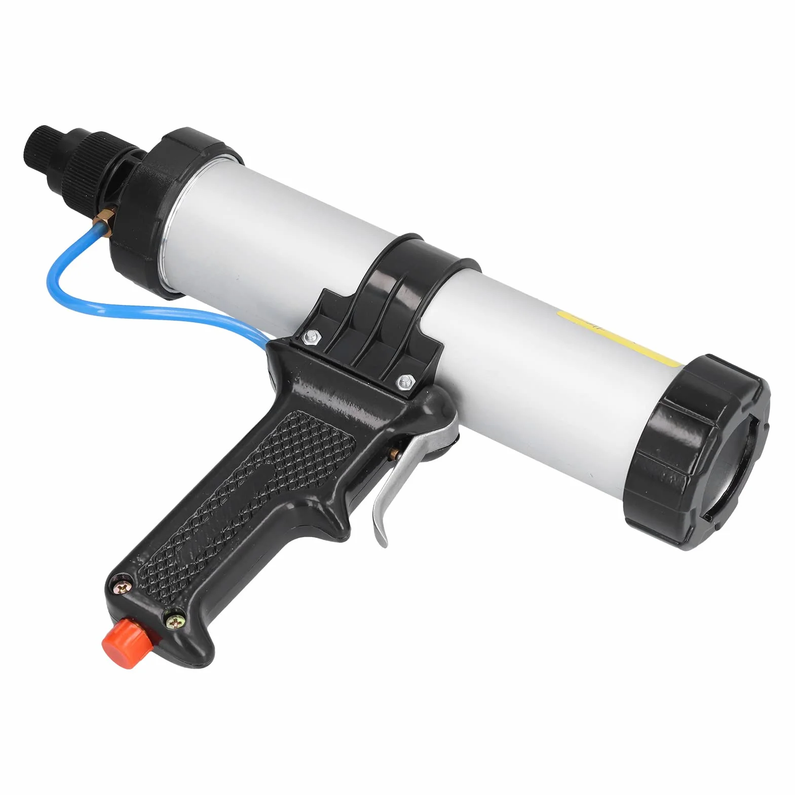 SIXRUN Pneumatyczny Pistolet do Uszczelniania z Regulatorem Ciśnienia Powietrza do Dekoracji Budynków, 310ml Pneumatyczny Pistolet Uszczelniania ze Stopu Aluminium z Ergonomicznym