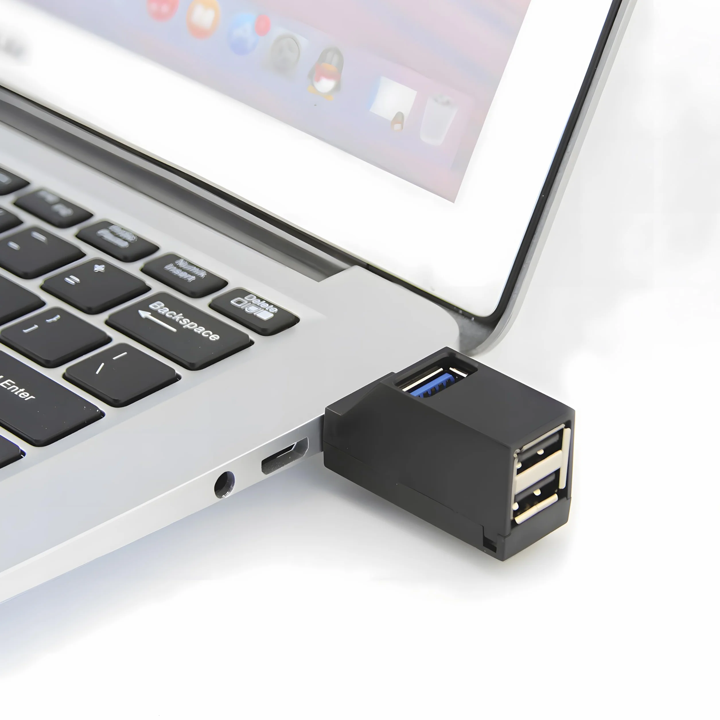 Retoo 3-Port USB Hub Stacja Dokująca 2x USB 3.0 1x USB 2.0 Adapter Rozgałęźnika