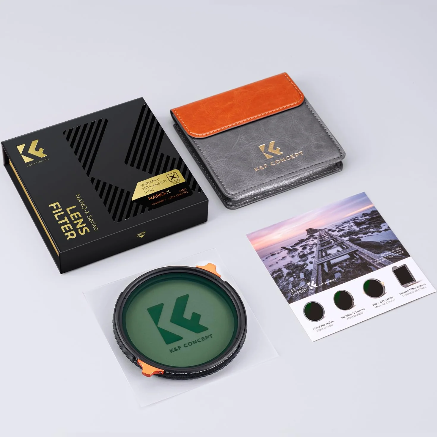 K&F Concept Nano-X ND 67 mm CPL&ND4-ND64 2 w 1 Wielofunkcyjny Filtr Szary i Polaryzacyjny CPL