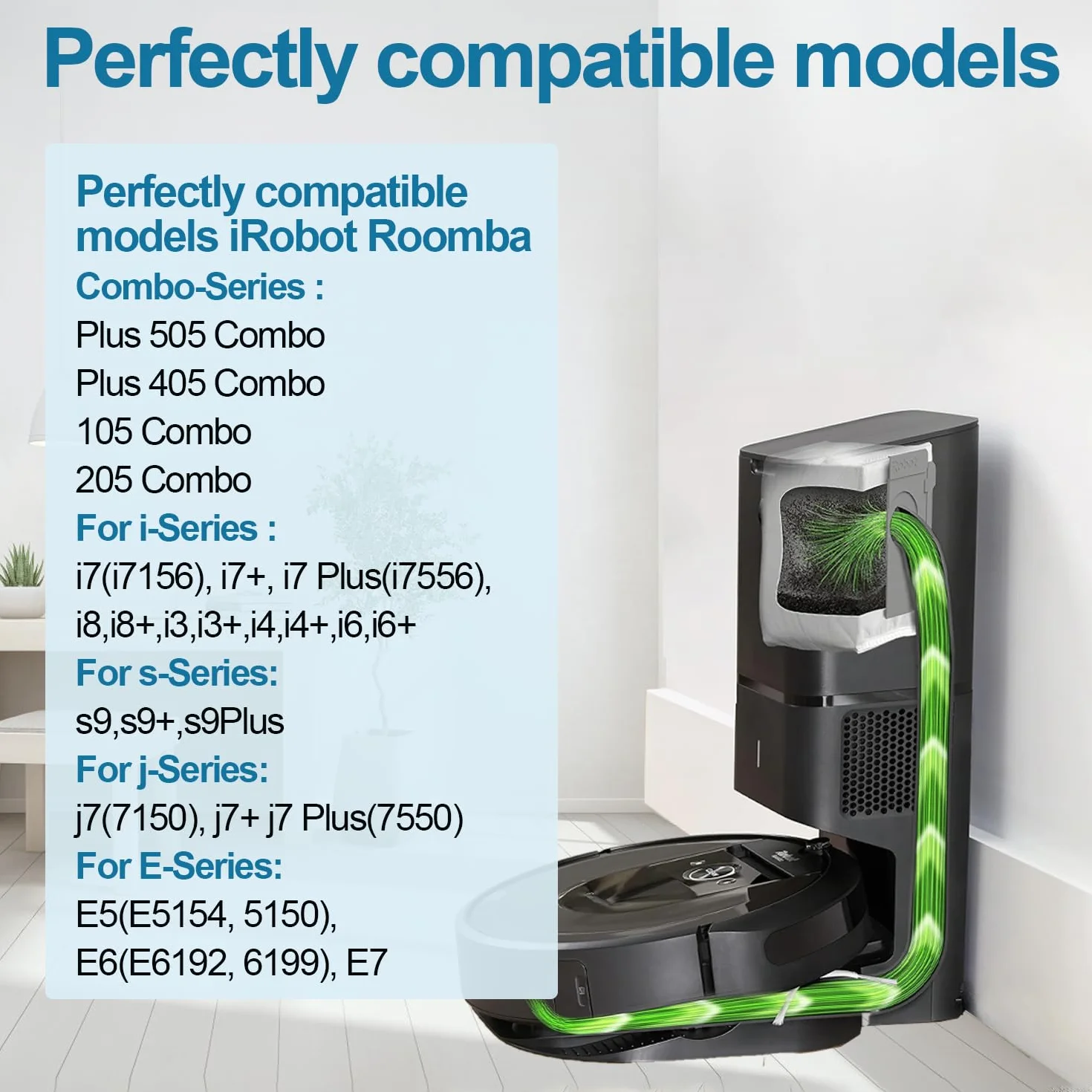 10 sztuk worków do odkurzaczy dla iRobo t Roomba 105 Combo/Vac, Plus 405 Combo/505 Combo, i7/i7+, i7Plus, i8/i8+, i3/i3+, i4, i4+, i6/i6+, j7/j7+, s9/s9+, s9Plus Clean Base Absaugstation Worki