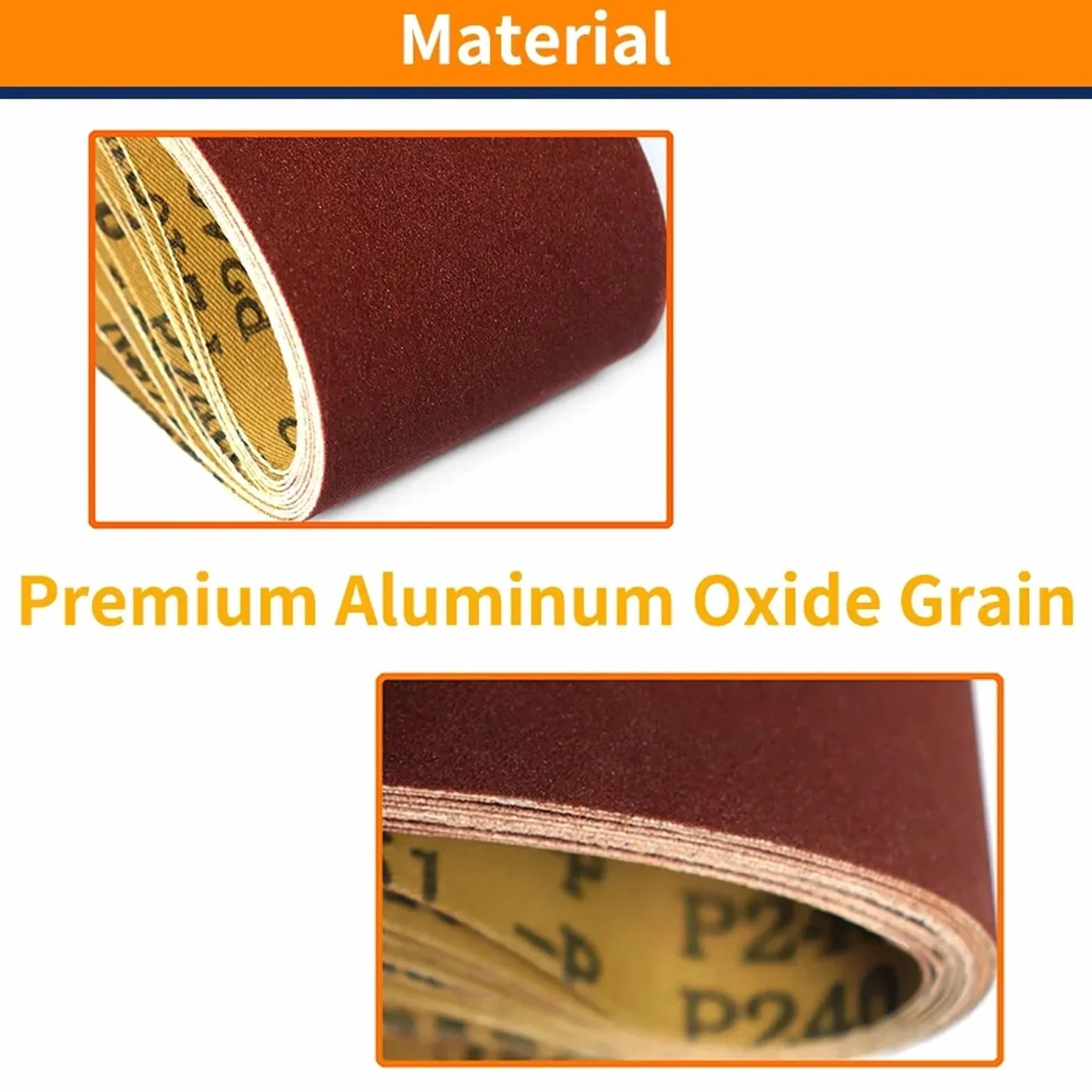 15 szt. Taśmy szlifierskie 3 x 21 cali do szlifierki taśmowej - Taśmy ścierne klasy premium do polerowania drewna, metalu i farby(60Grit)