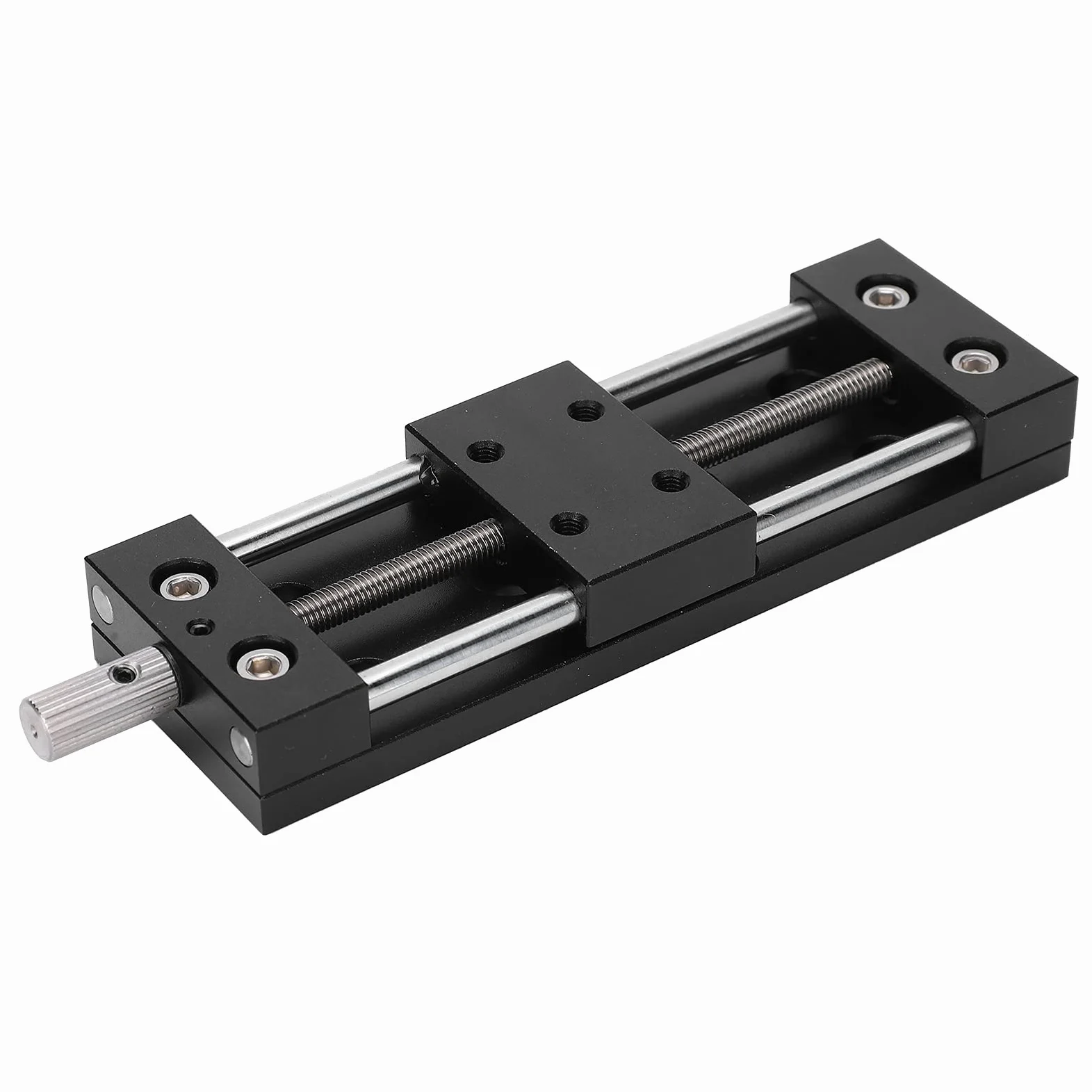 Stół Przesuwny Platforma do Precyzyjnego Przycinania Osi X Pokrętło Ręczne do Instrumentów Optycznych Stop Aluminium 25 X 40 Mm