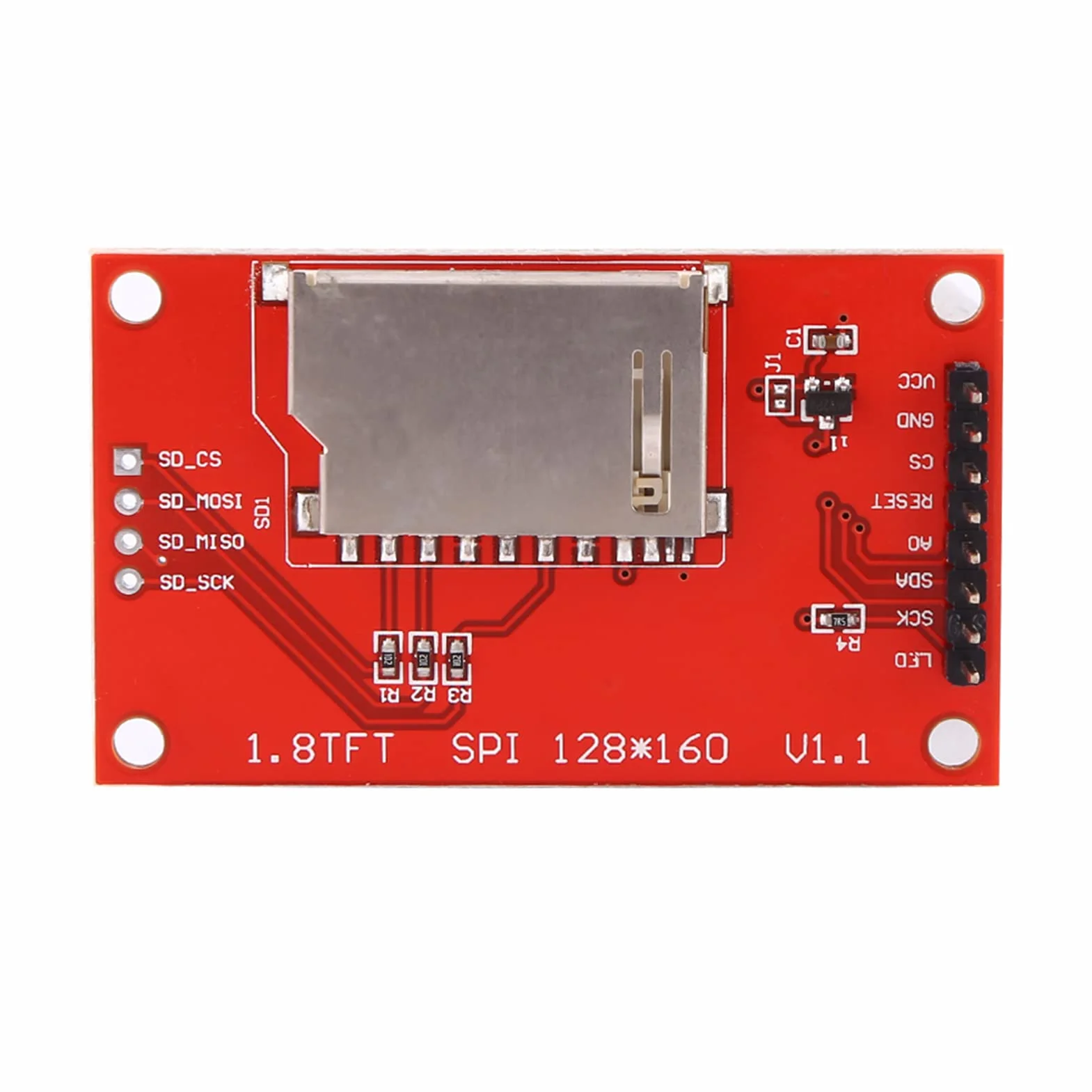 Wyświetlacz LCD ST7735 1,8 Cala 128x160 SPI TFT Moduł 8/16 Bit