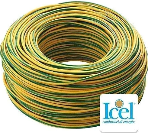 Icel FS17 izolowany jednobiegunowy kabel elektryczny do instalacji domowych i firm budowlanych, cewka 100 metrów