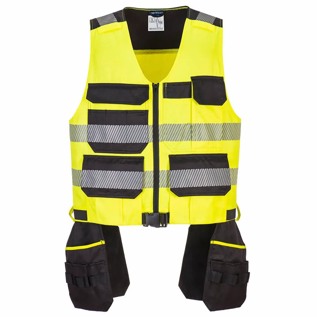 PW3 Hi-Vis klasa 1 kamizelka narzędziowa YeBk R 3 XL, Żółty, czarny