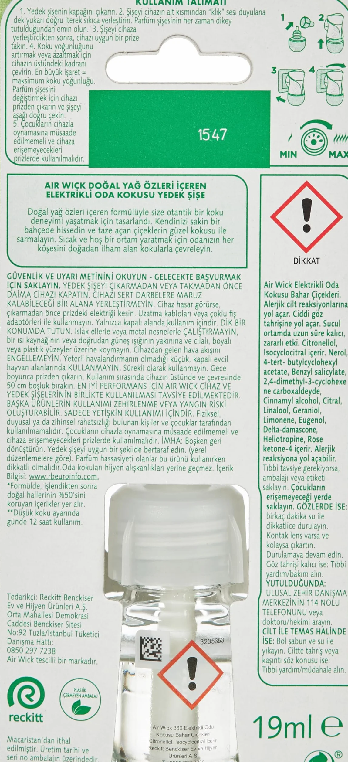 Air Wick Wkład do elektrycznego odświeżacza powietrza zapach Białe Kwiaty 19 ml