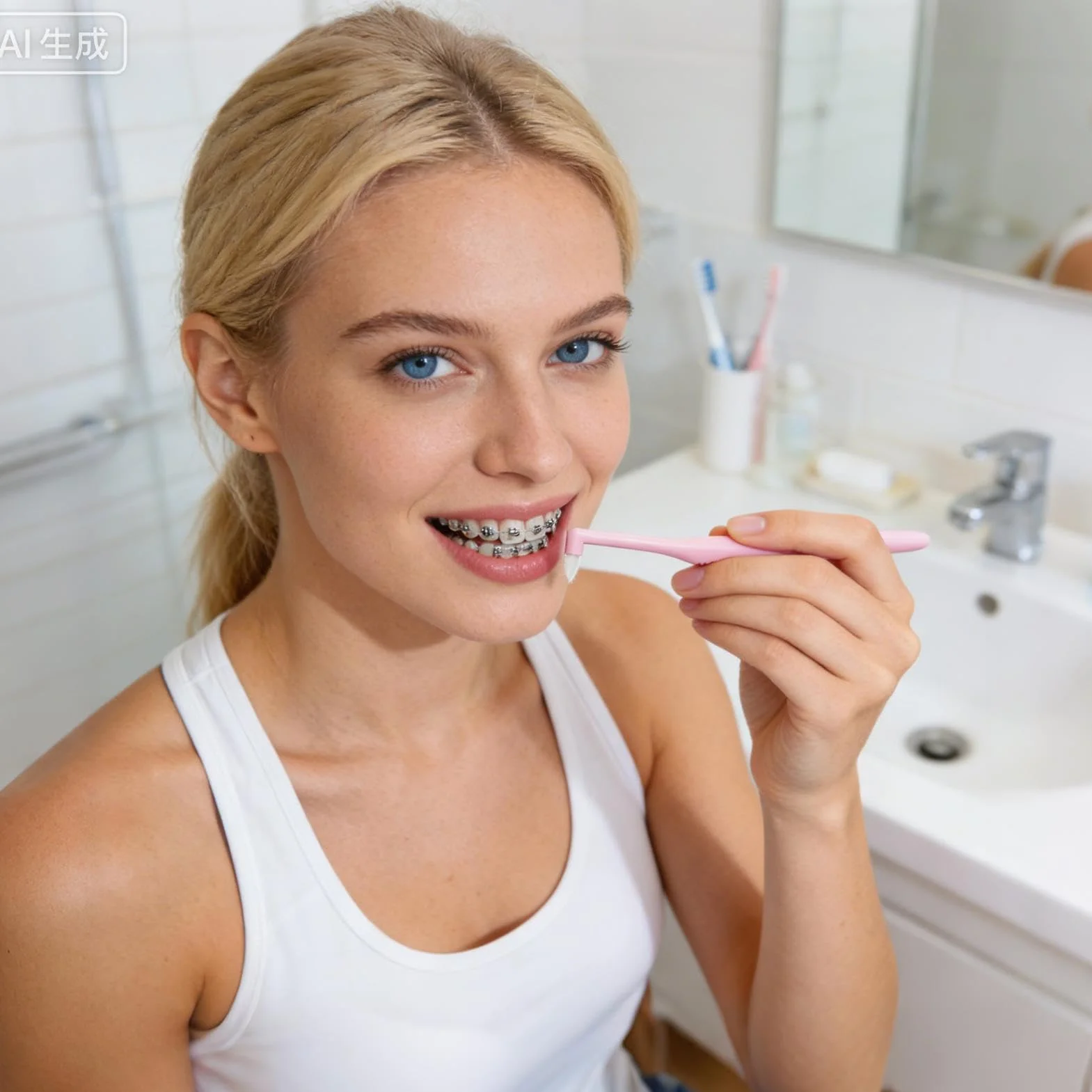 Gum End Tuft Toothbrush, Precise Soft Orthodontic Cleaning Brush, Small Head Design, Care Tool, Home, Dormitory, Hotel, Travel, Apartment