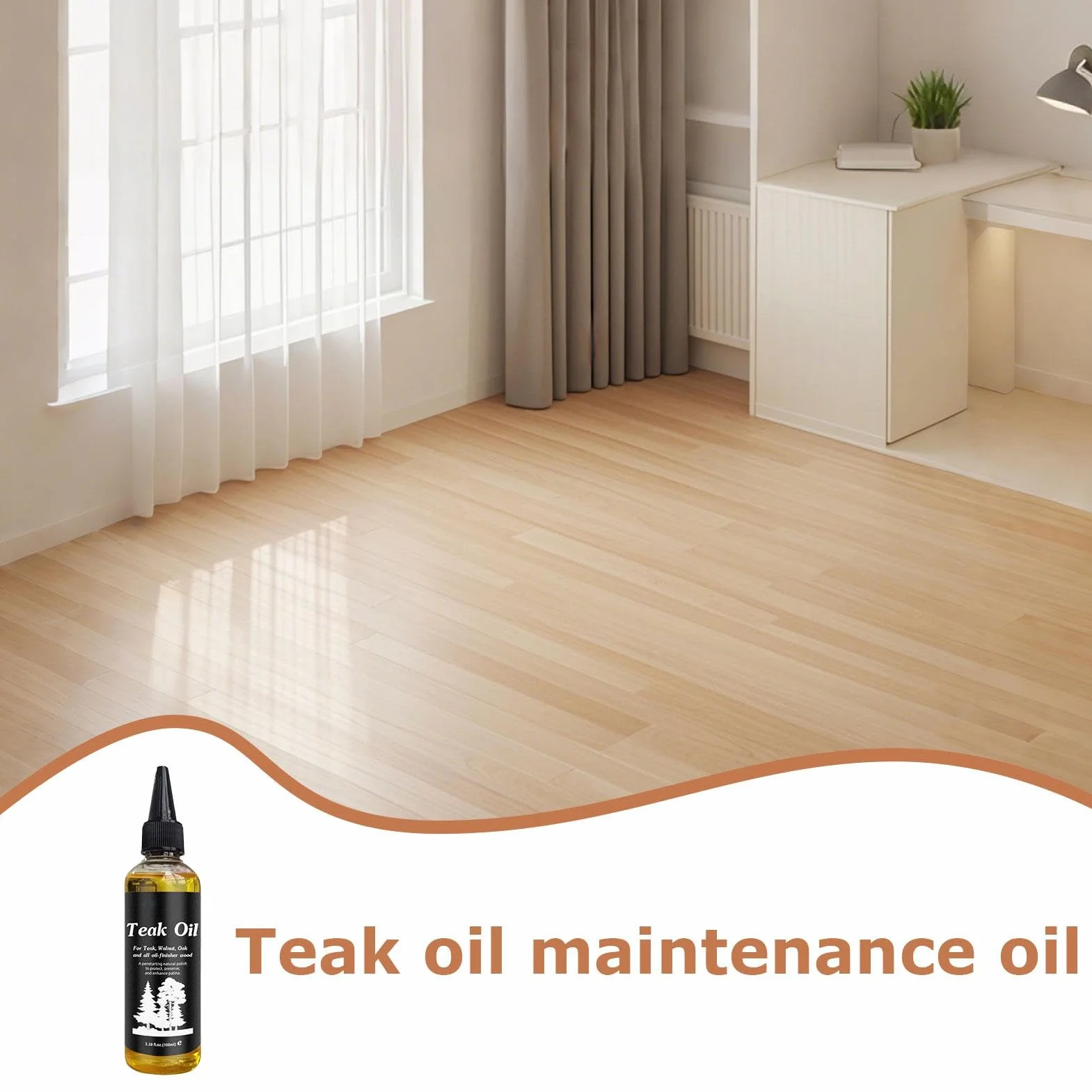 Wood odżywka olejowa, 100 ml, twarda renowacja mebli, nie-szary olej tekowy, stół z drewna, biurko, półka, ochrona drewna, formuła