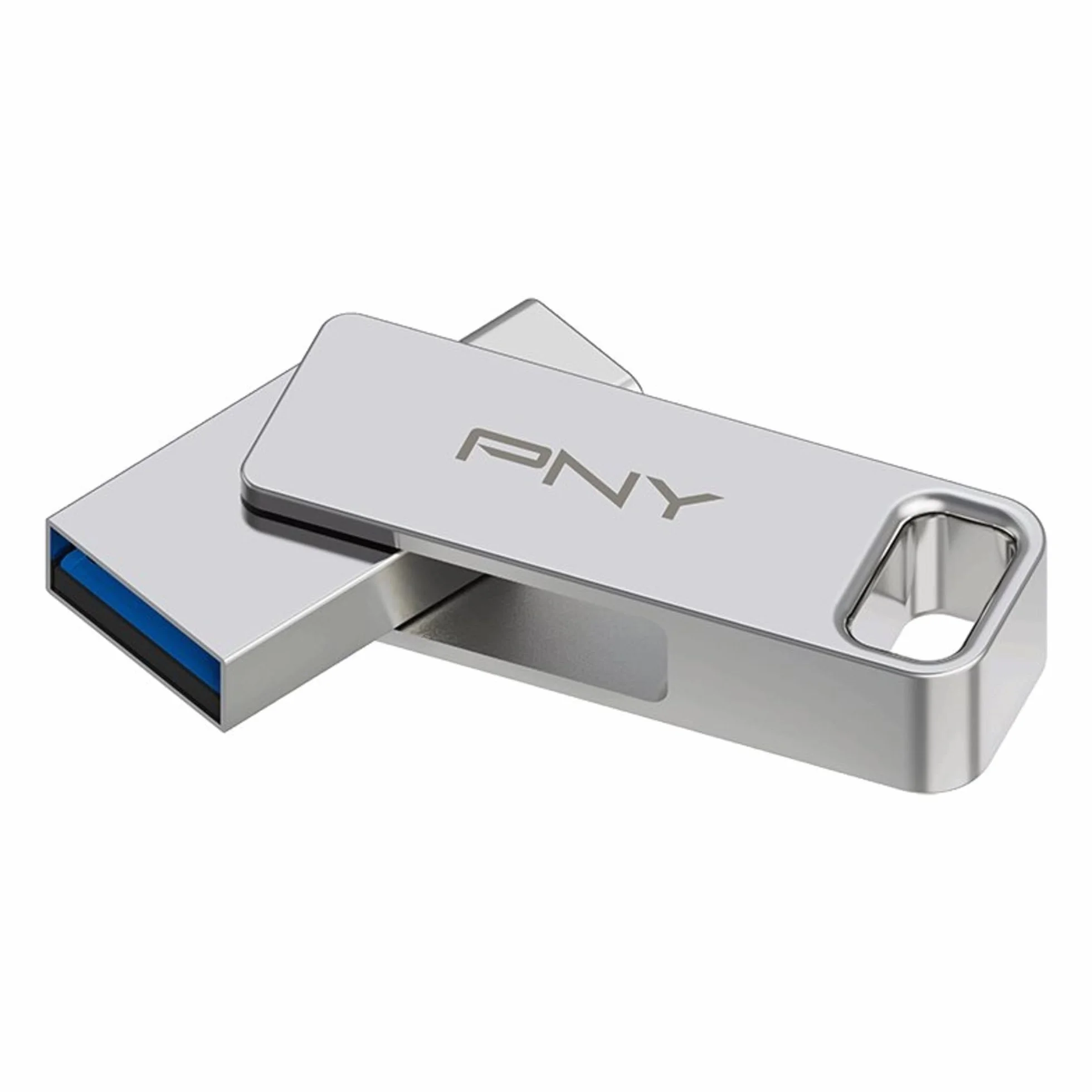 PNY 64 GB Duo Link USB 3.2 typu C podwójny dysk flash do urządzeń z systemem Android i komputerów, zewnętrzna mobilna pamięć do zdjęć, filmów i innych urządzeń - 200 MB/s