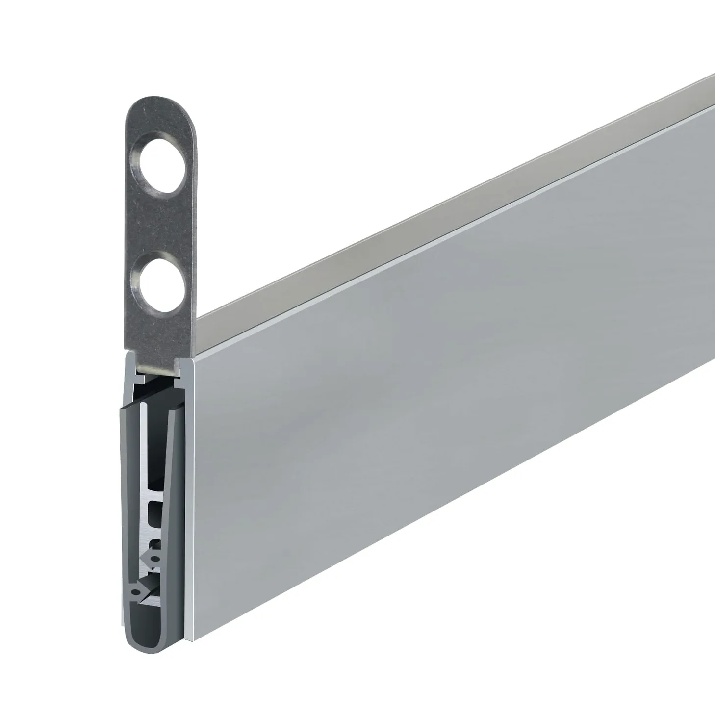 Uszczelka do drzwi Planet US-RD, 960 x 8 x 30 mm, jednostronna, aluminium naturalne